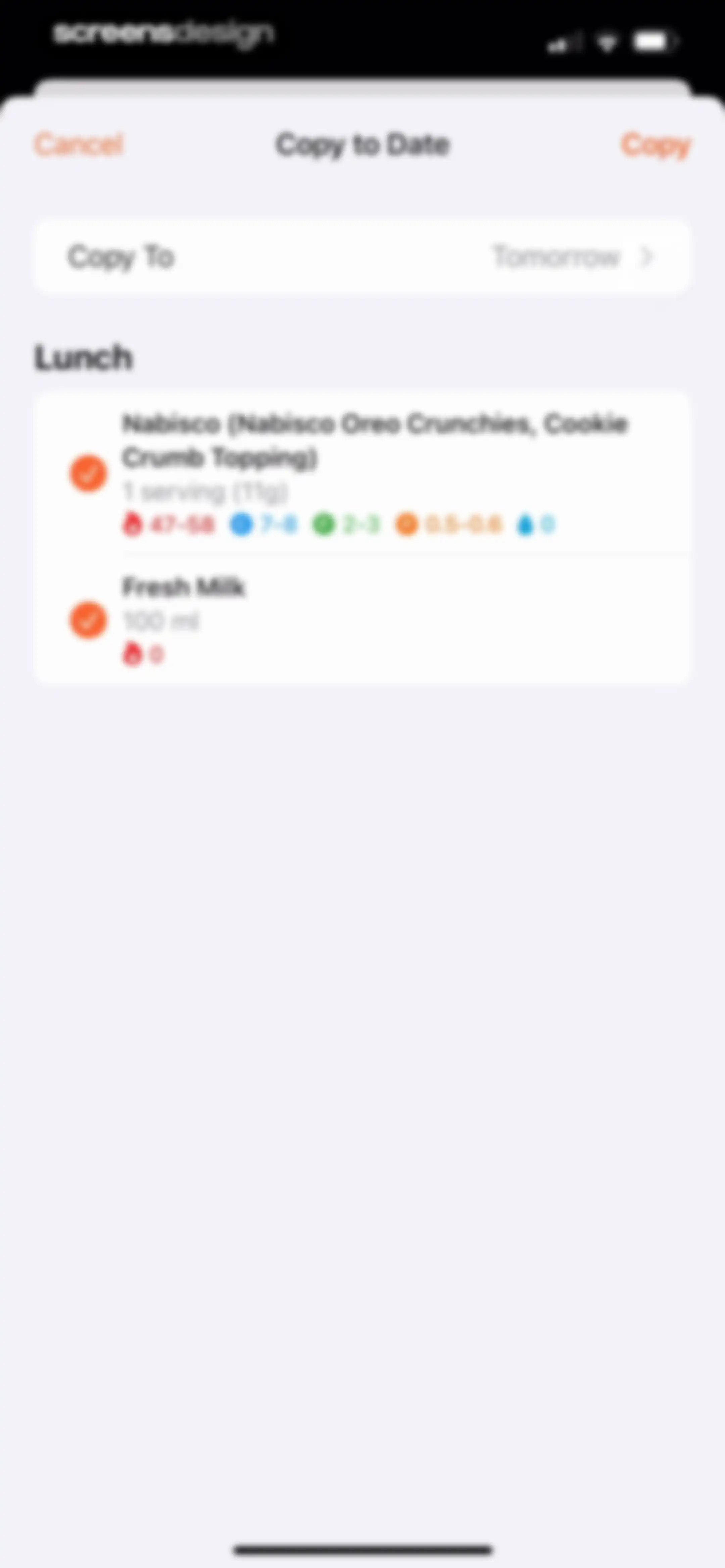 Nutrition Tracker: Foodnoms screen 154