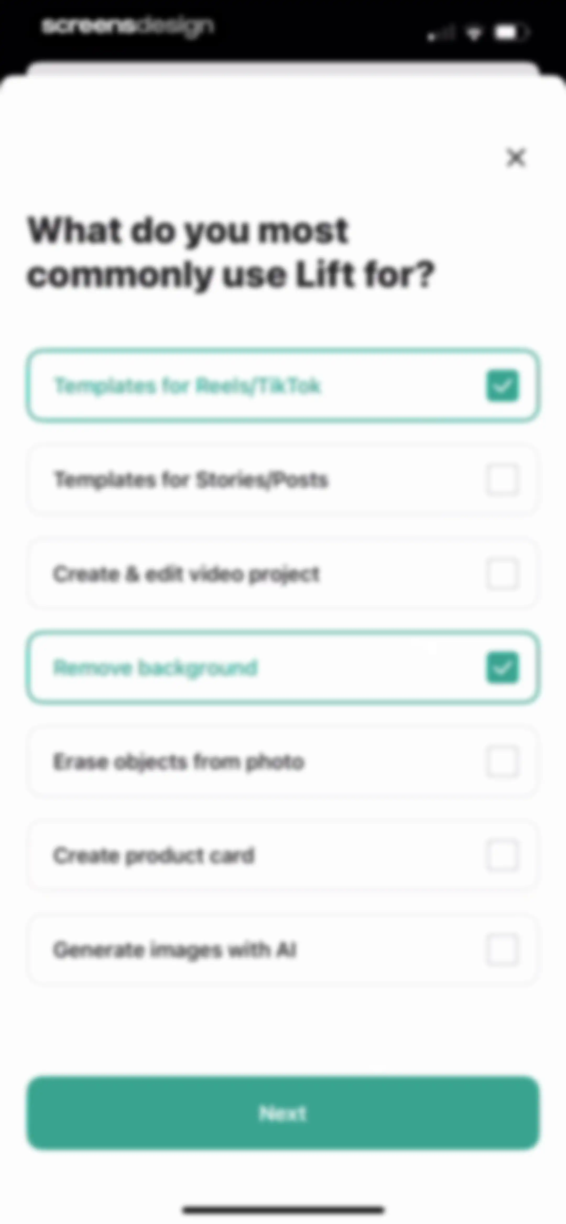 Lift: AI Video & Photo Editor screen 142