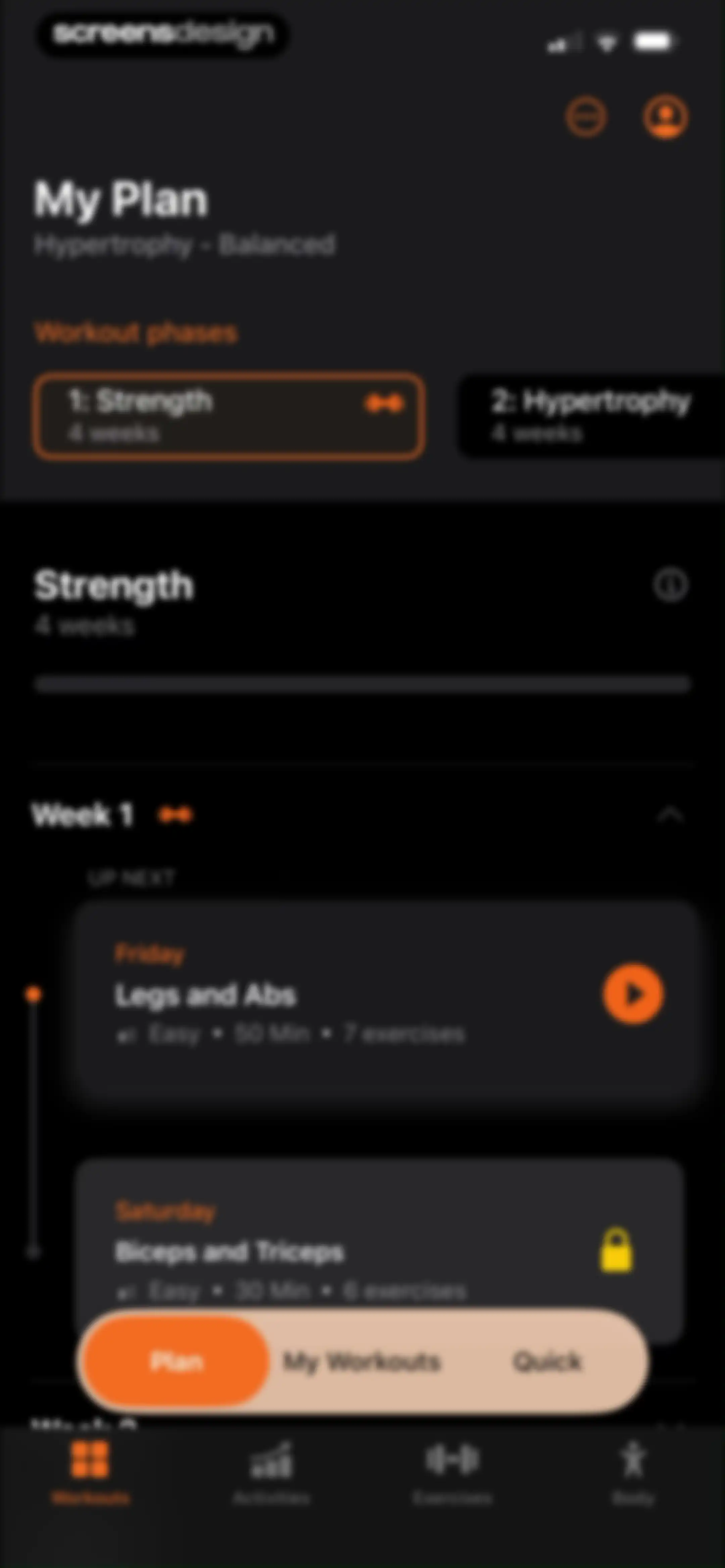Gym WP - Workout Planner & Log screen 28