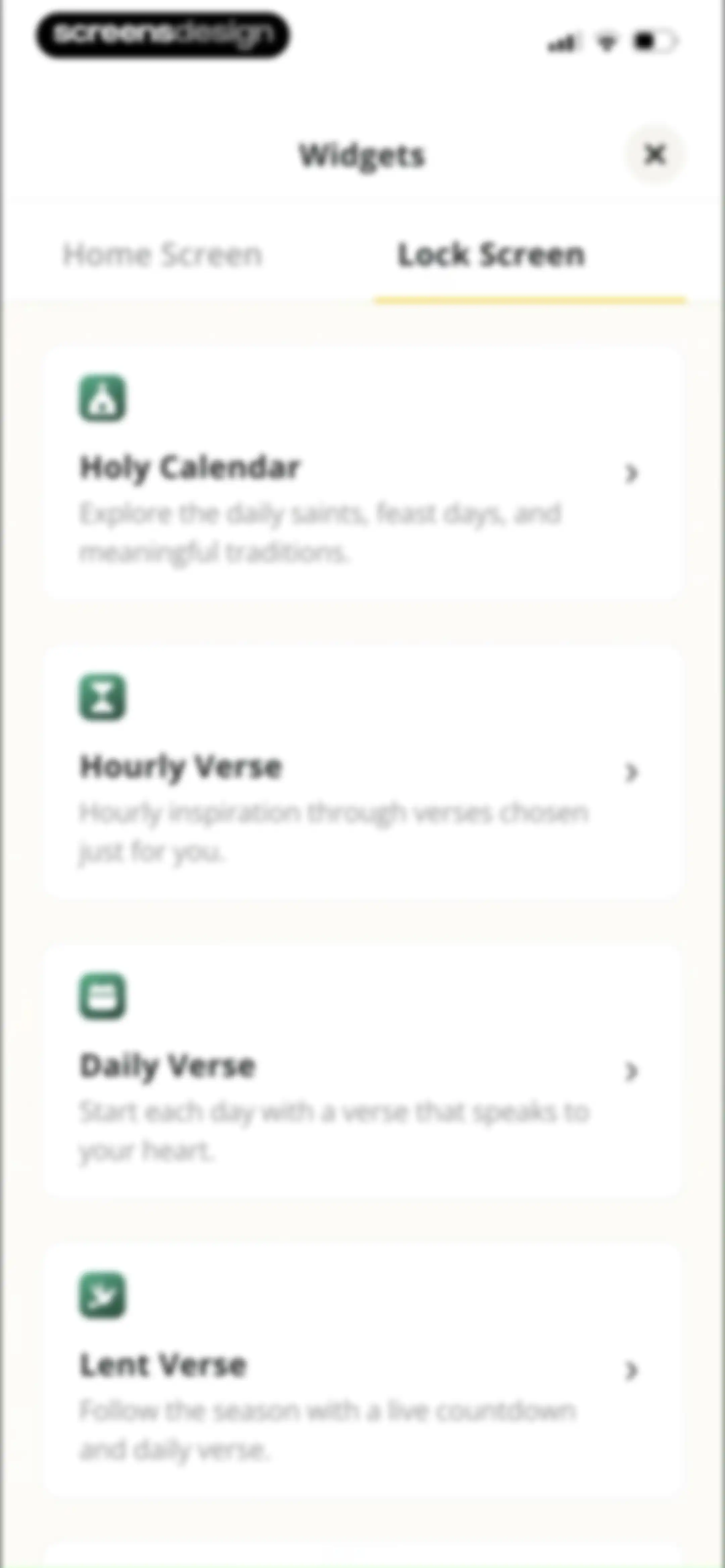Bible Path: Prayers & Widgets screen 123