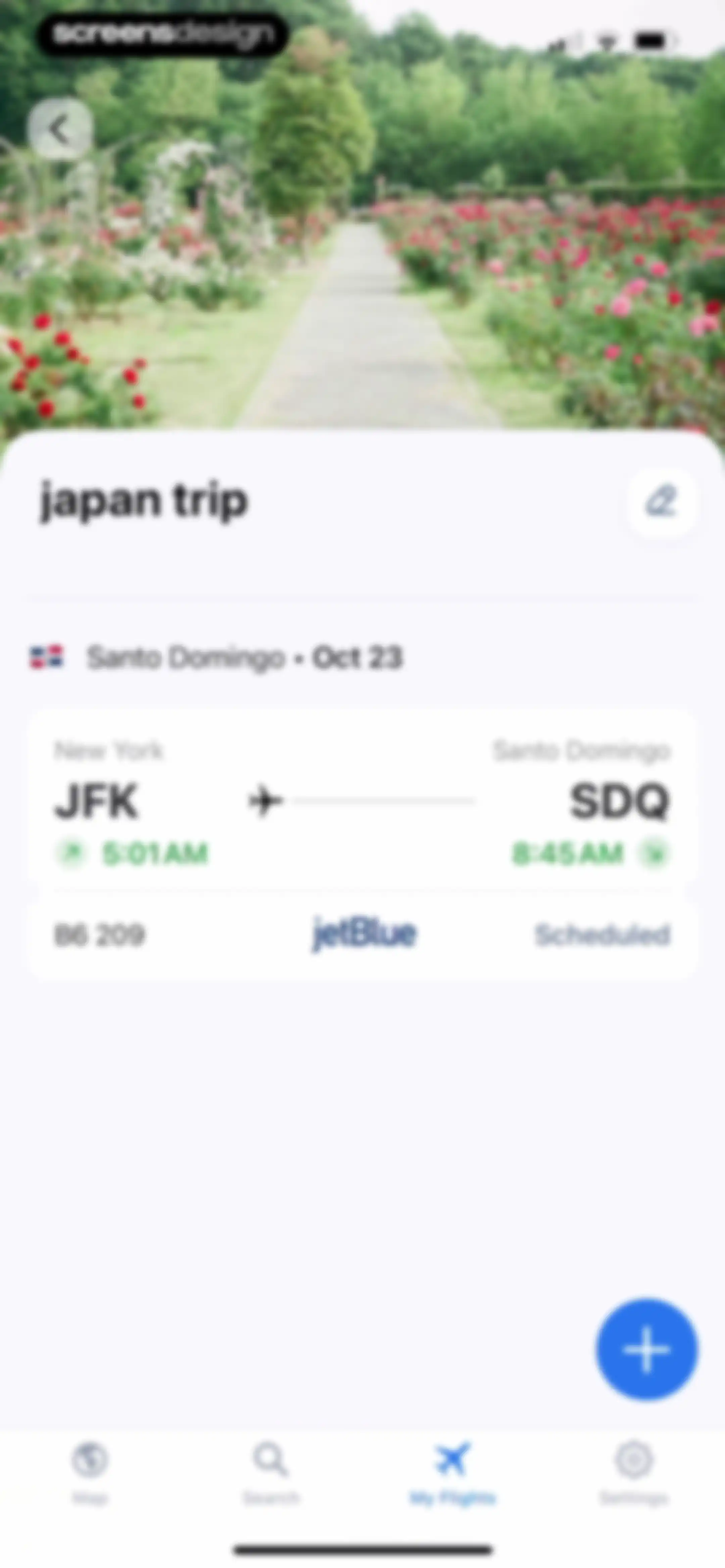 Flight Tracker + screen 87