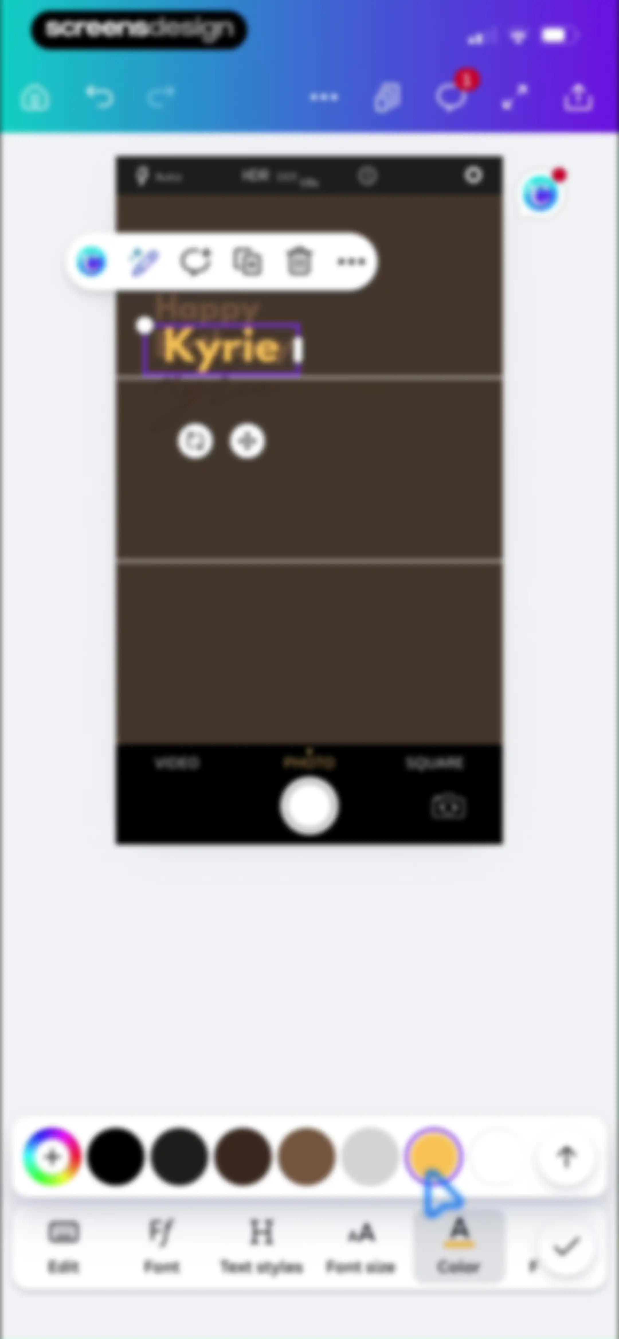 Canva: AI Video & Photo Editor screen 108