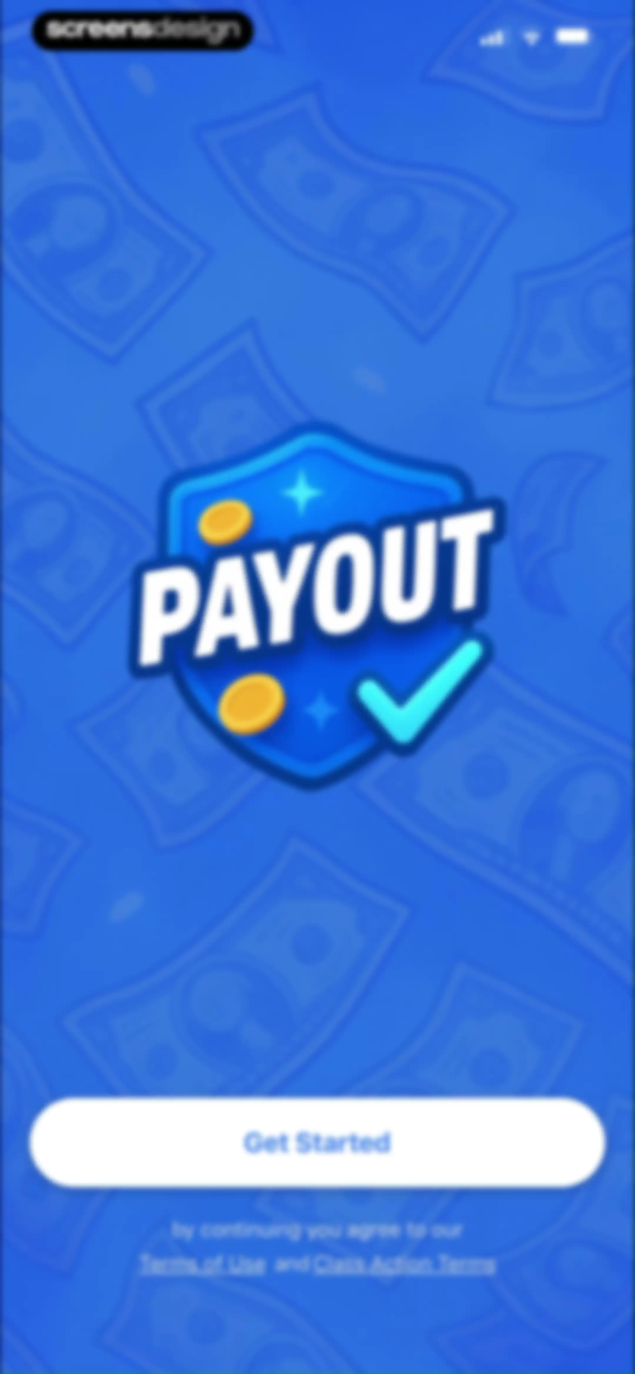 Payout: Claim Class Actions screen 2