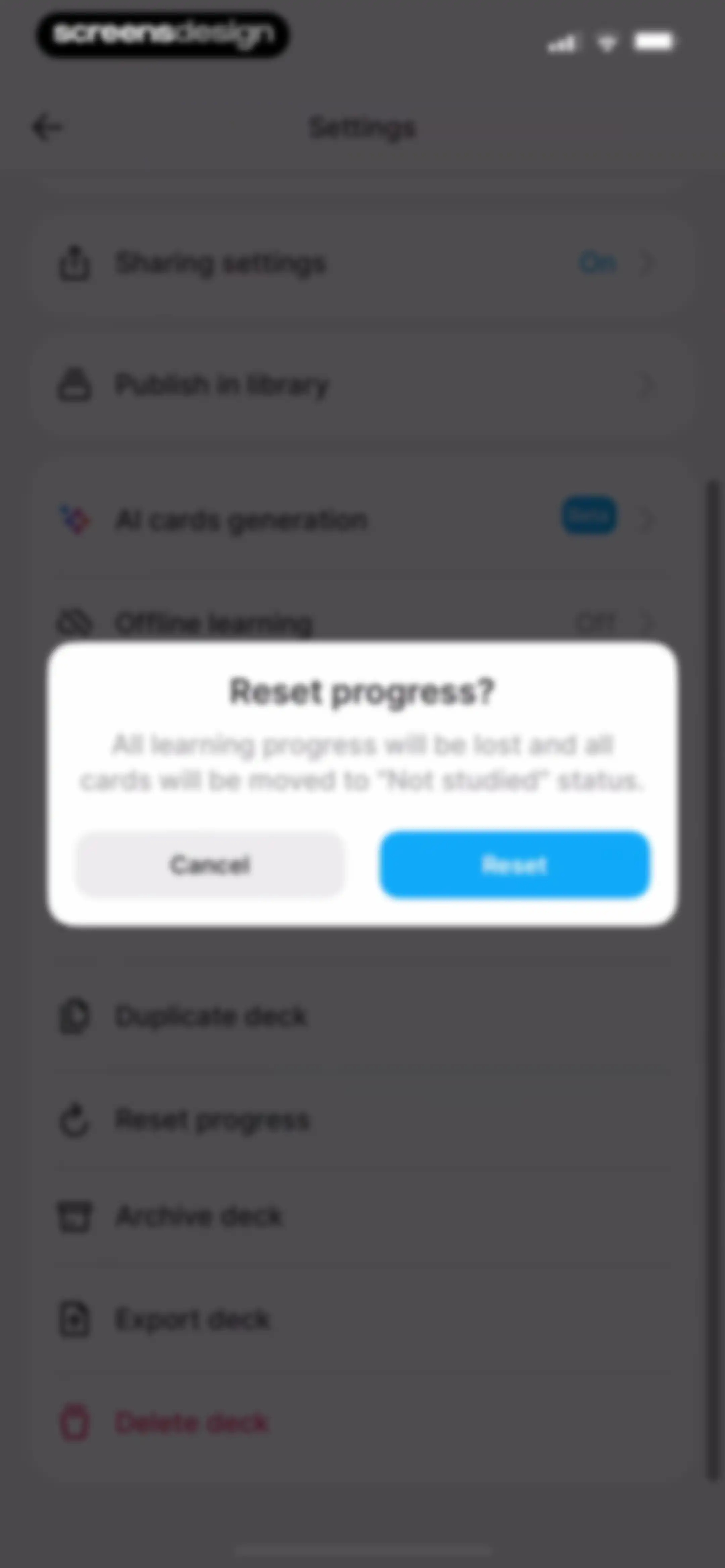 Noji - Flashcards study app screen 82