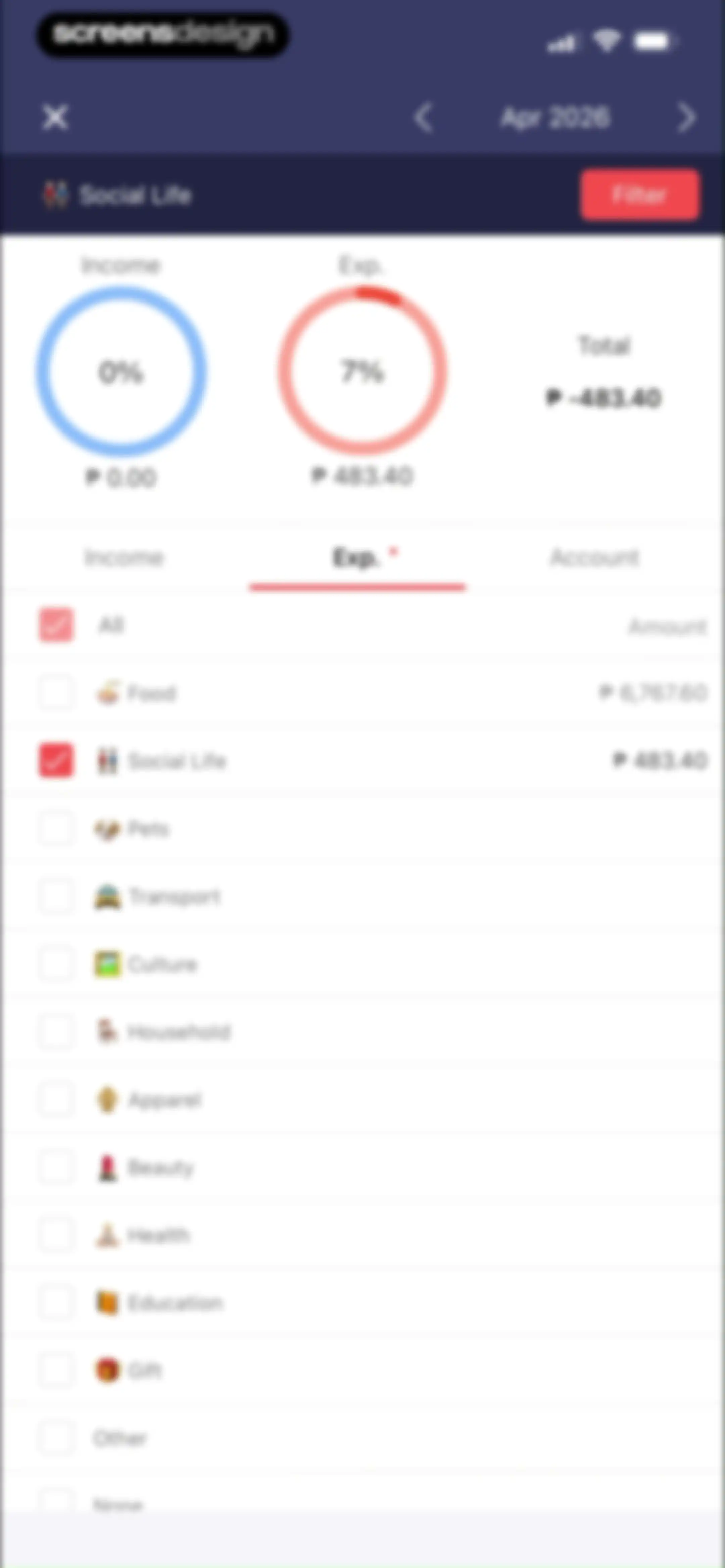 Money Manager Expense & Budget screen 37