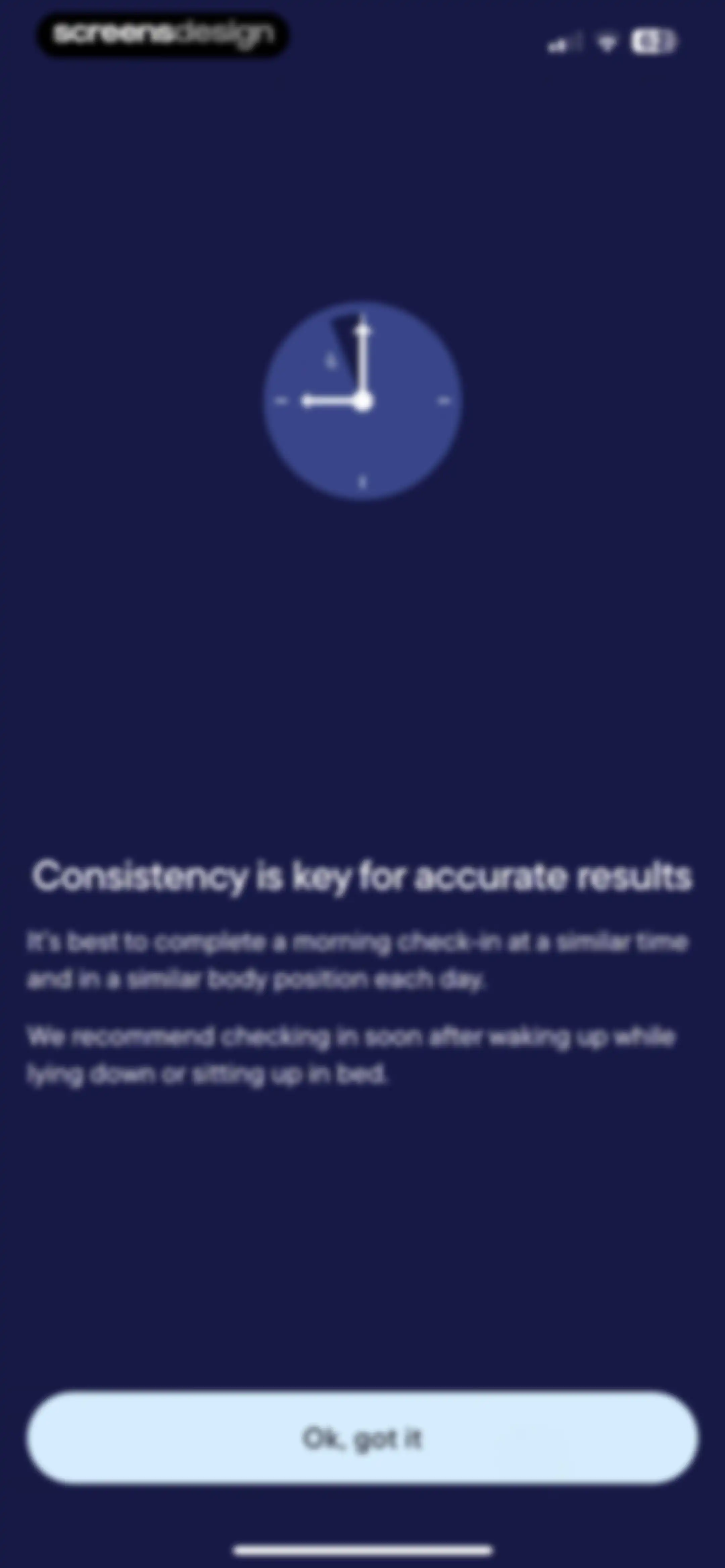 Visible: Pacing for illness screen 46