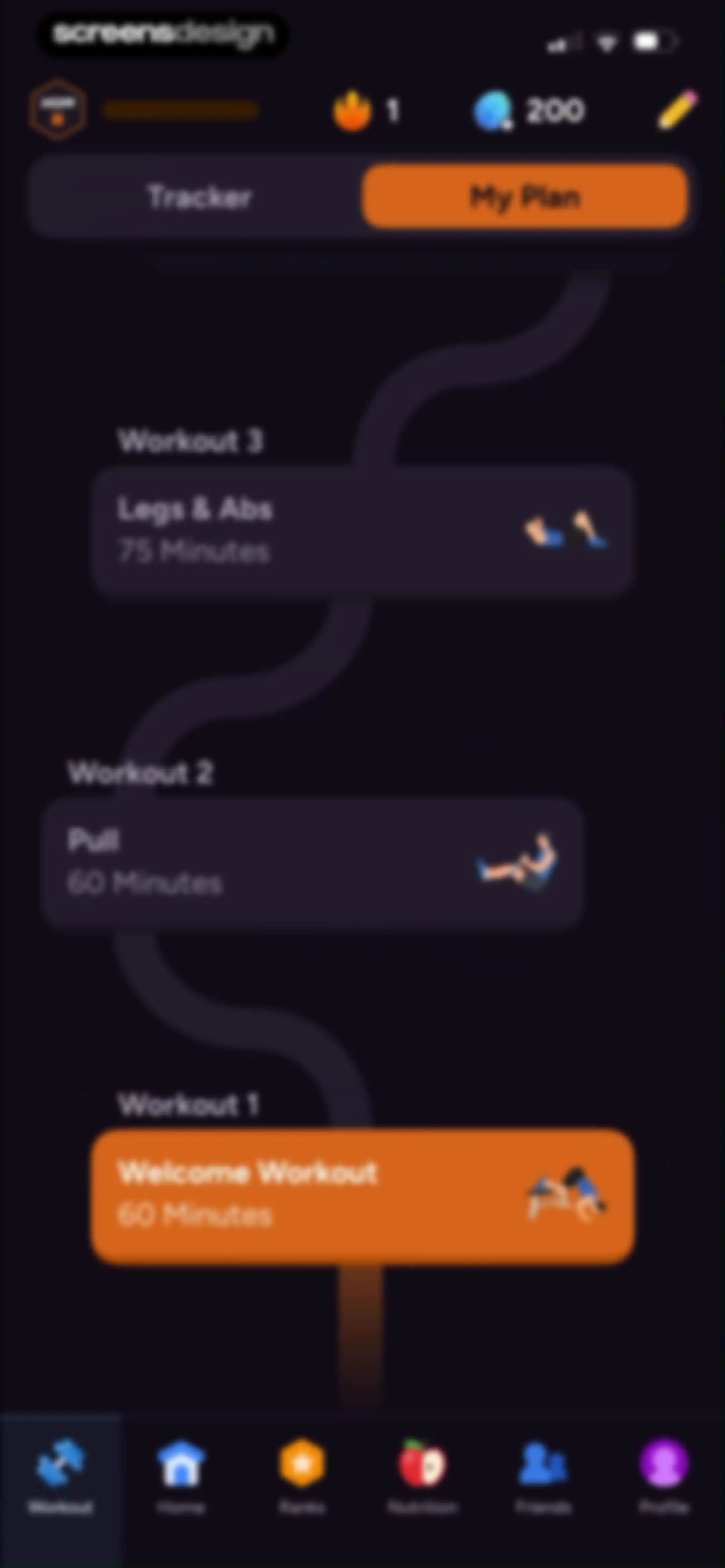 Liftoff - Ranked Gym Workouts screen 182