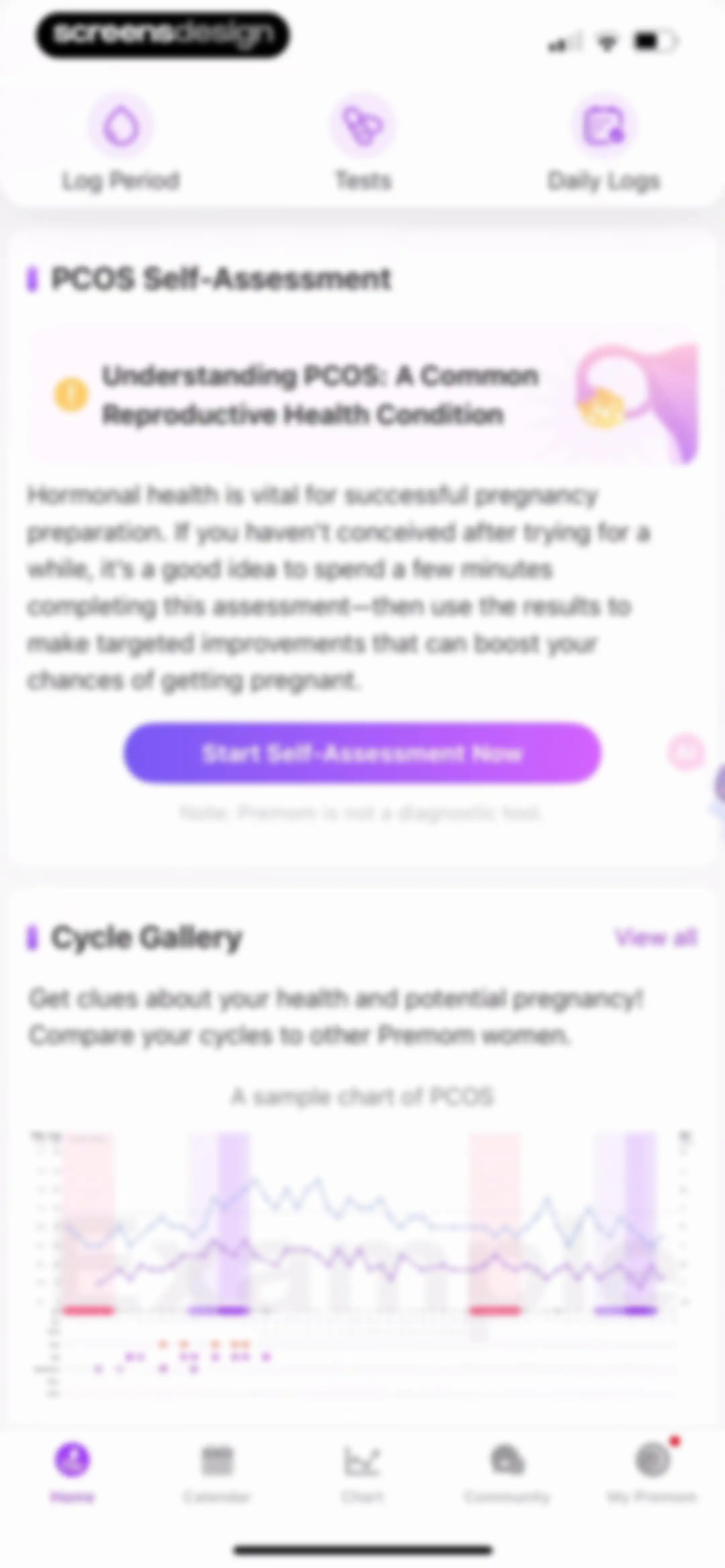 Premom-Ovulation Tracker, PCOS screen 139