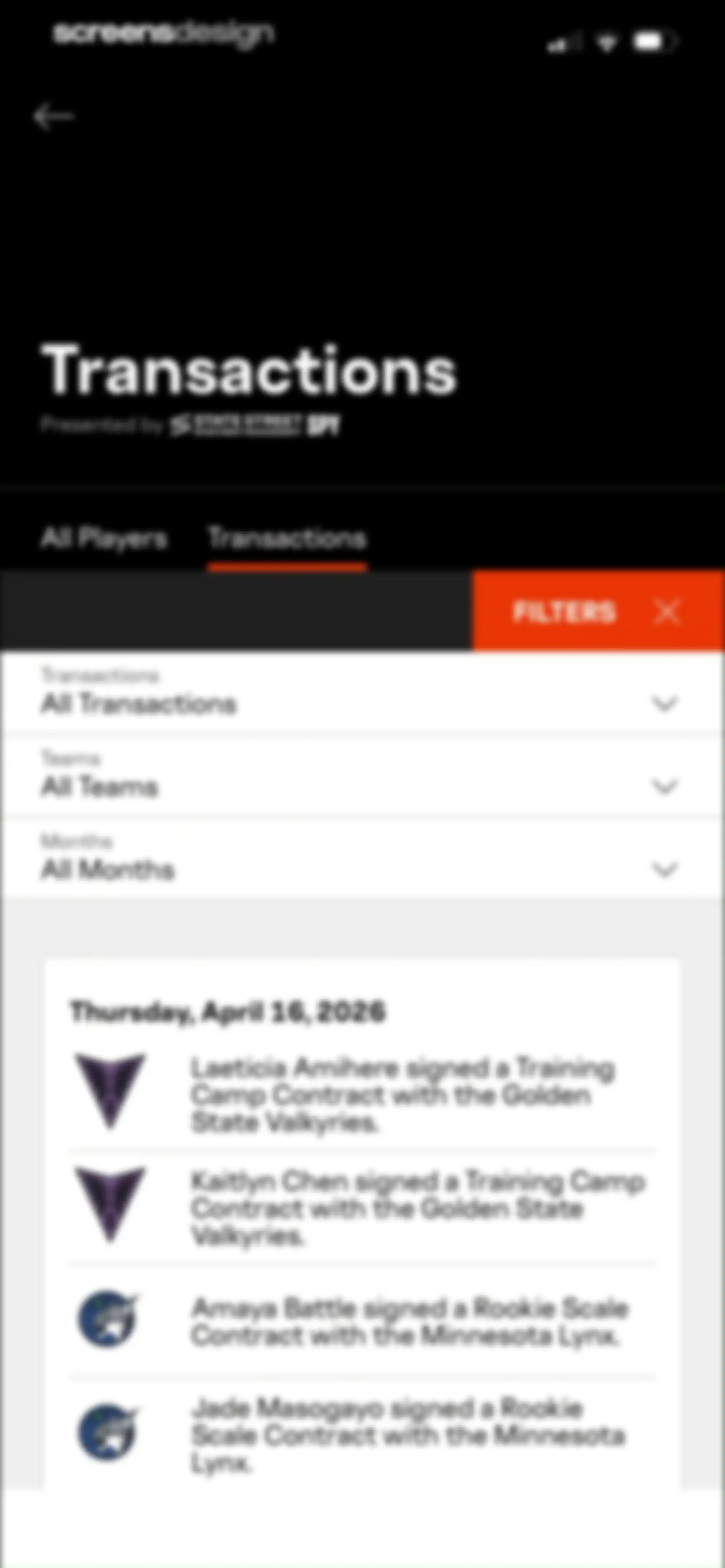WNBA: Live Games & Scores screen 24