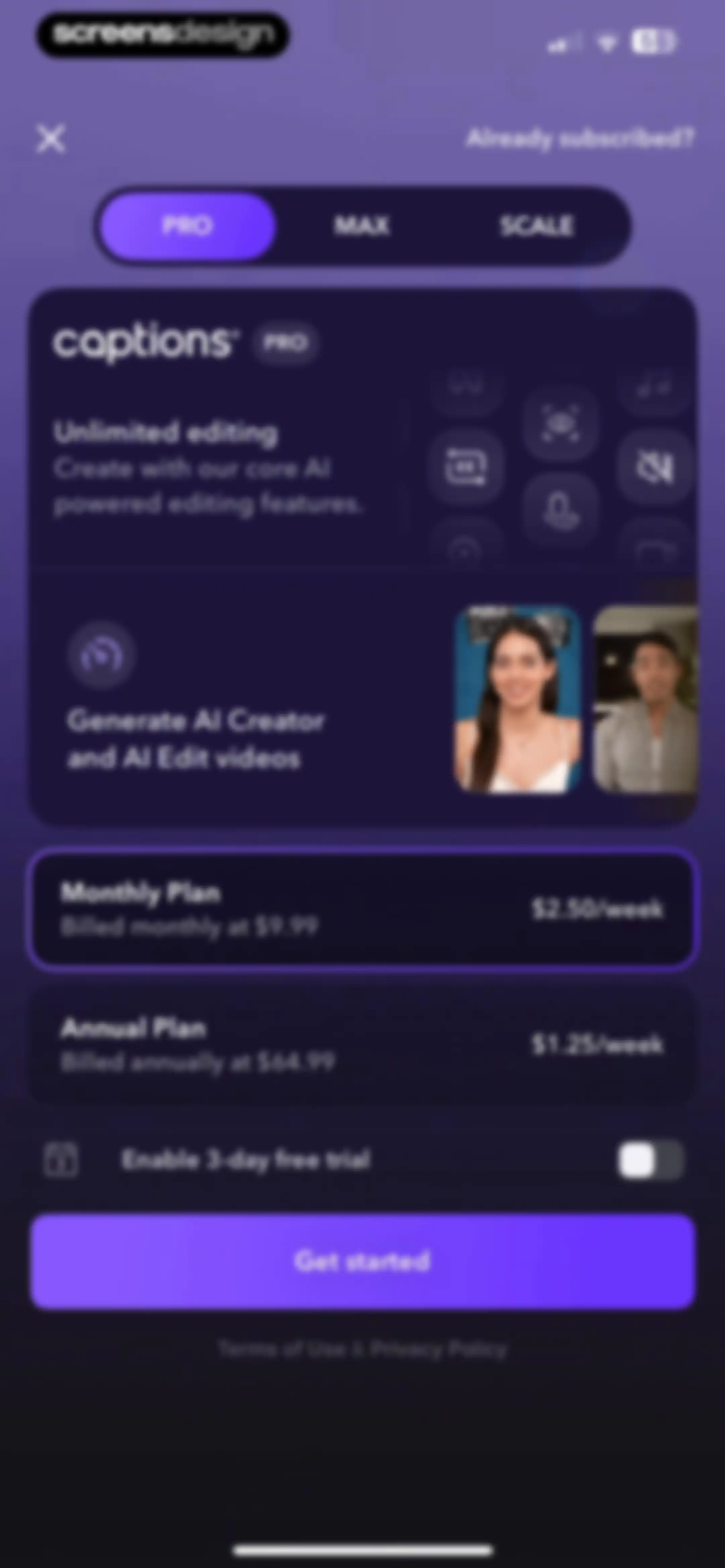 Captions: AI Edits Your Video screen 114