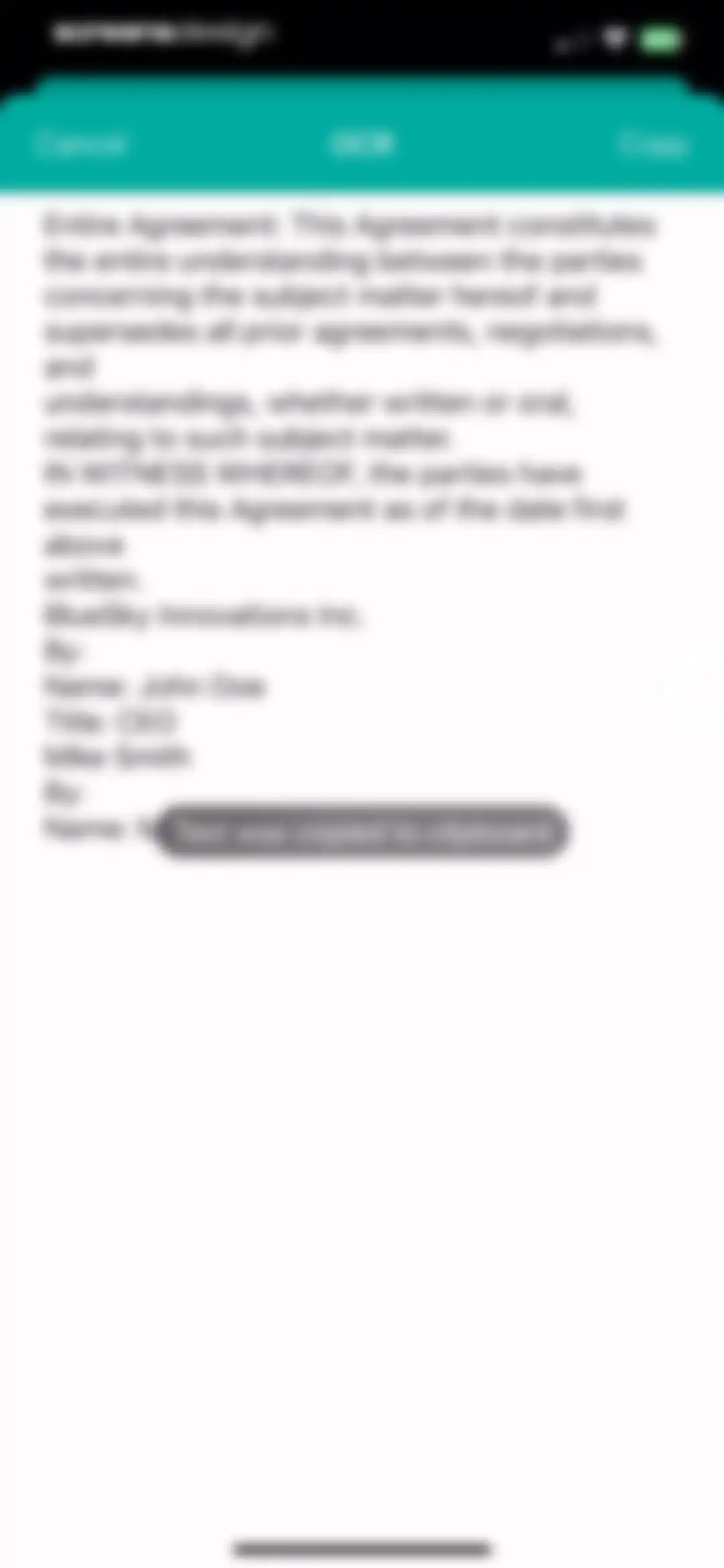 Scanner: Scan Documents screen 16