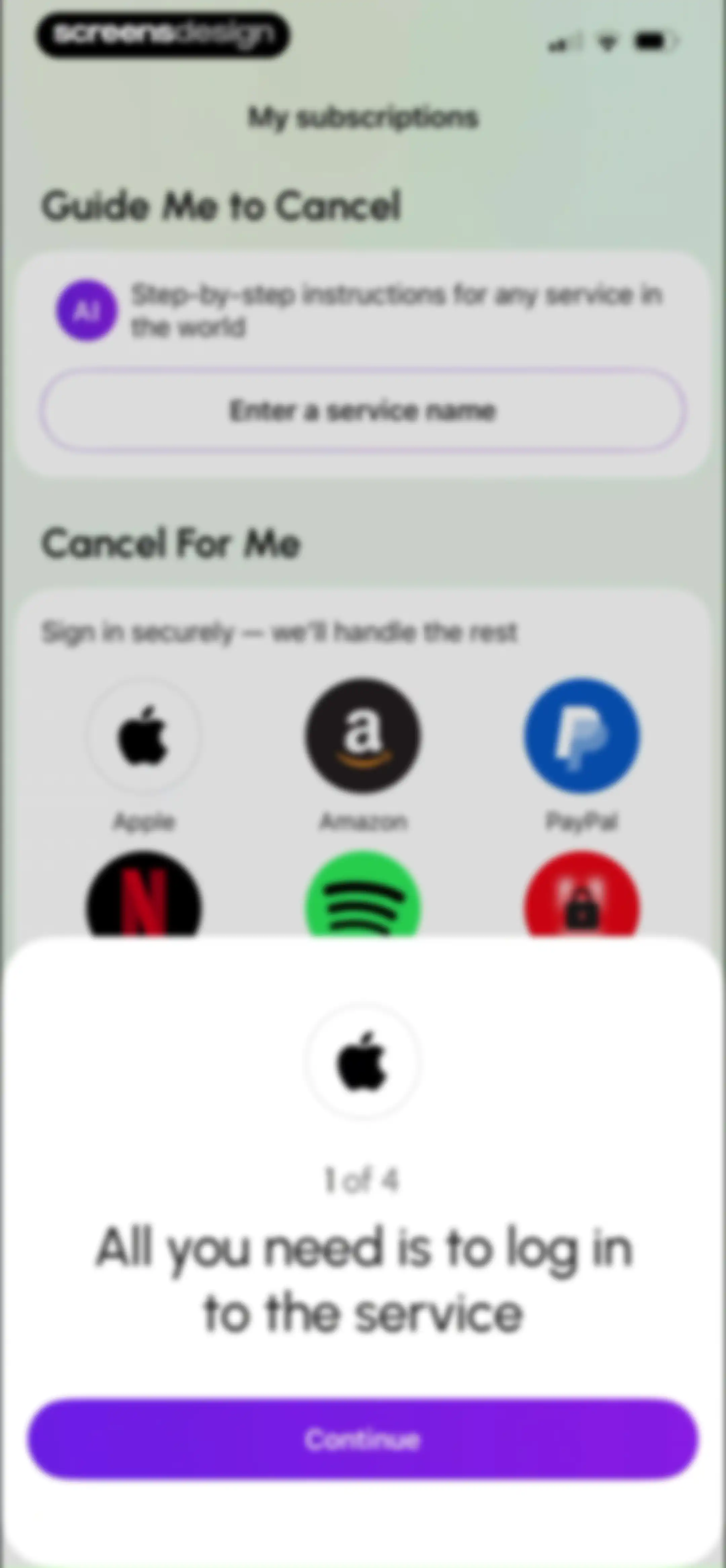 MonoBoost Cancel Subscriptions screen 35