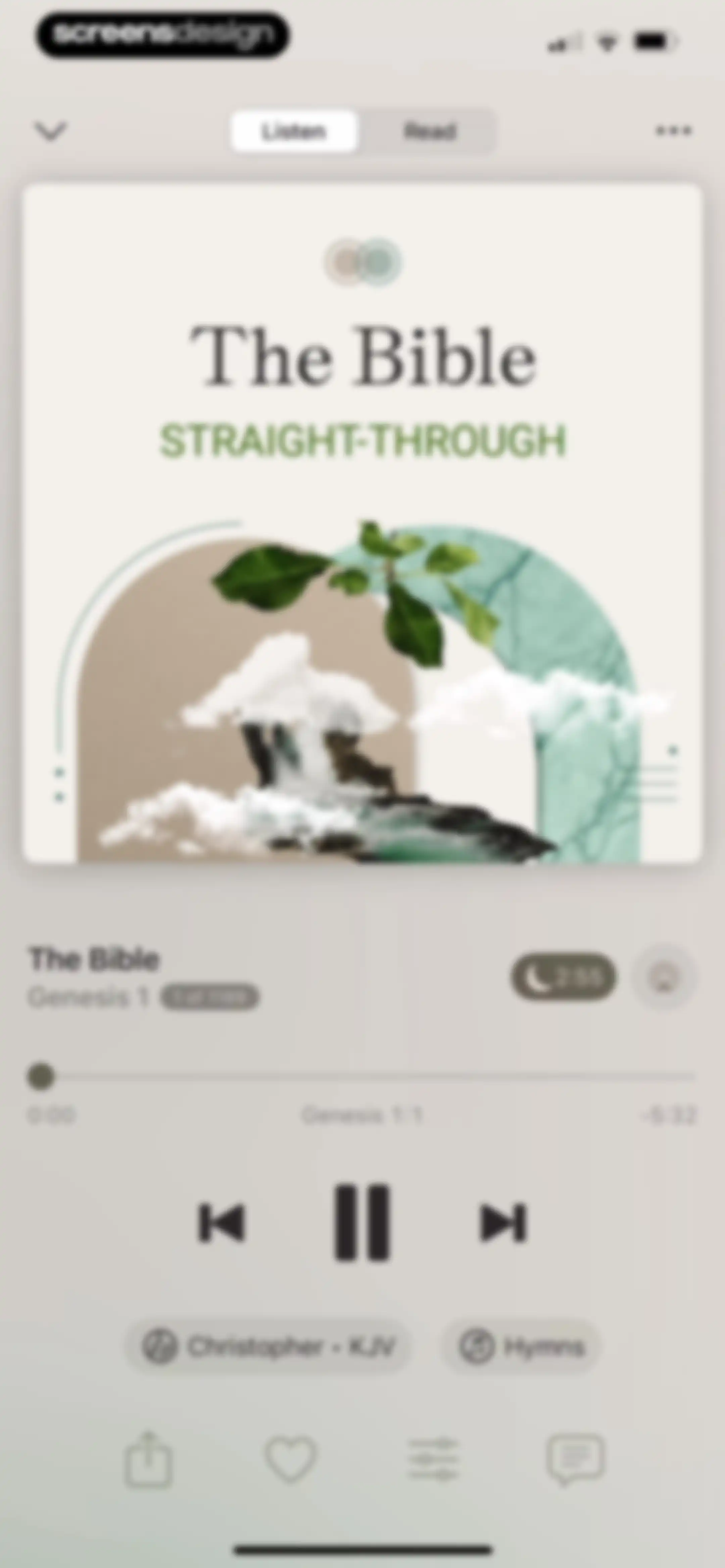 Dwell: Audio Bible screen 80
