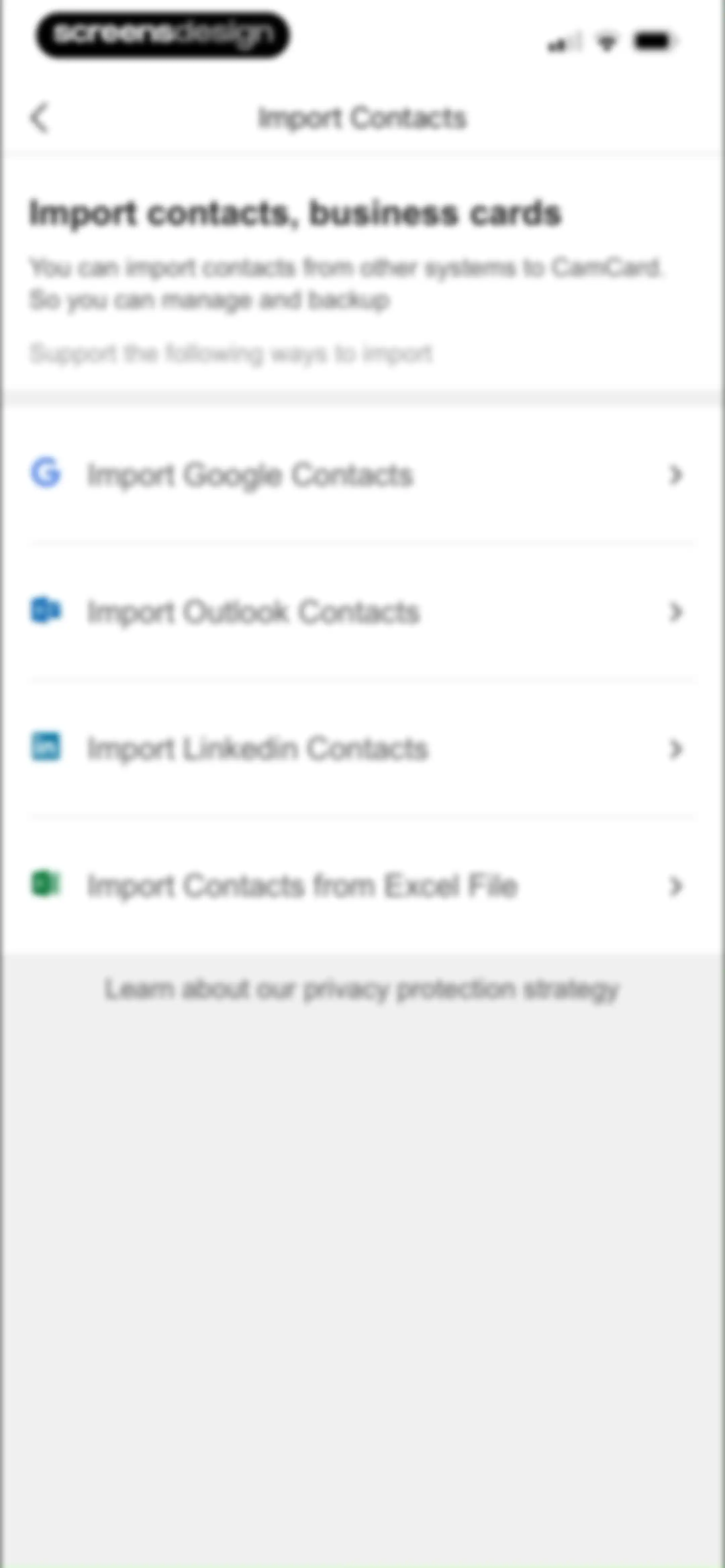 CamCard AI Business Assistant screen 126