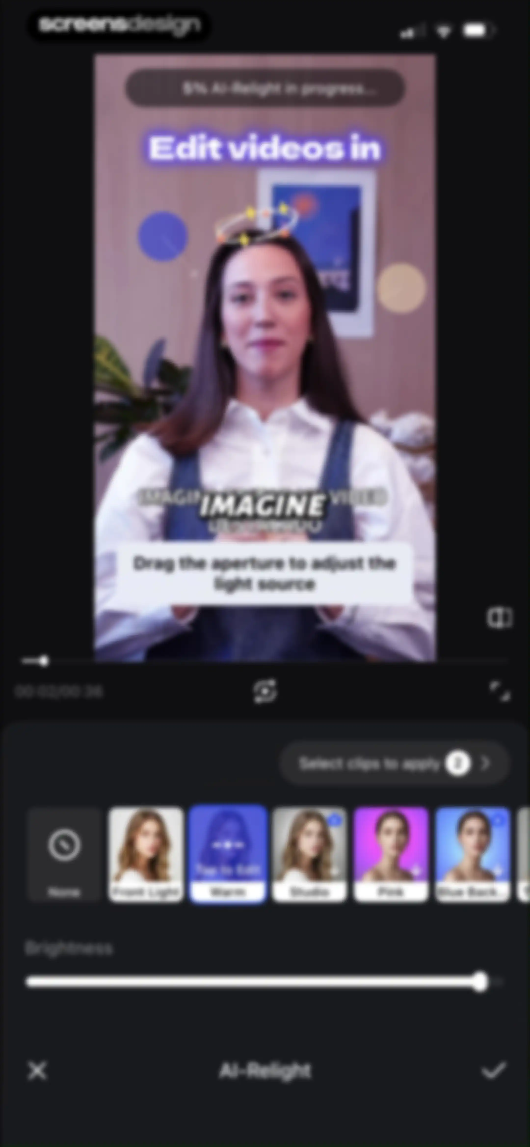 Vmake Labs: create viral video screen 56
