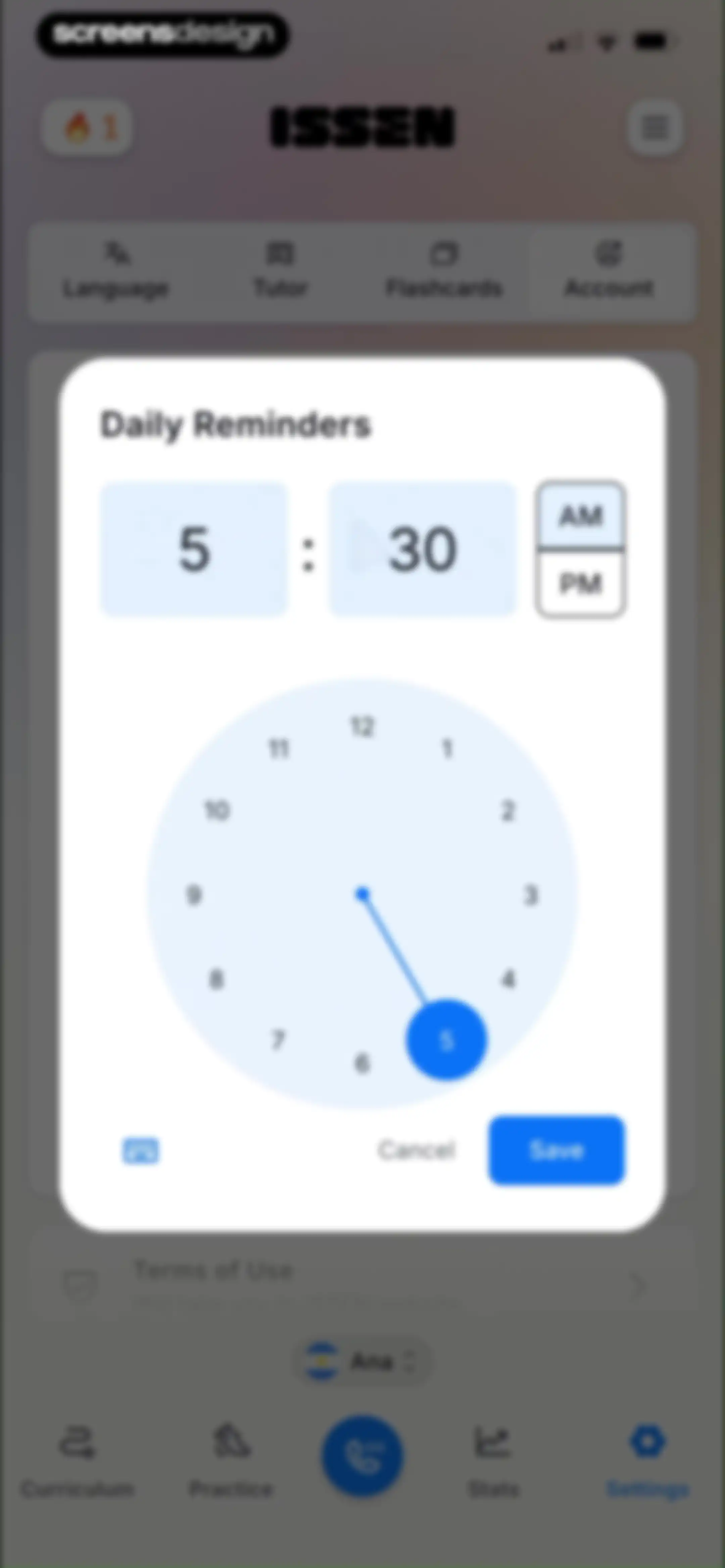 ISSEN - Voice Tutor screen 77