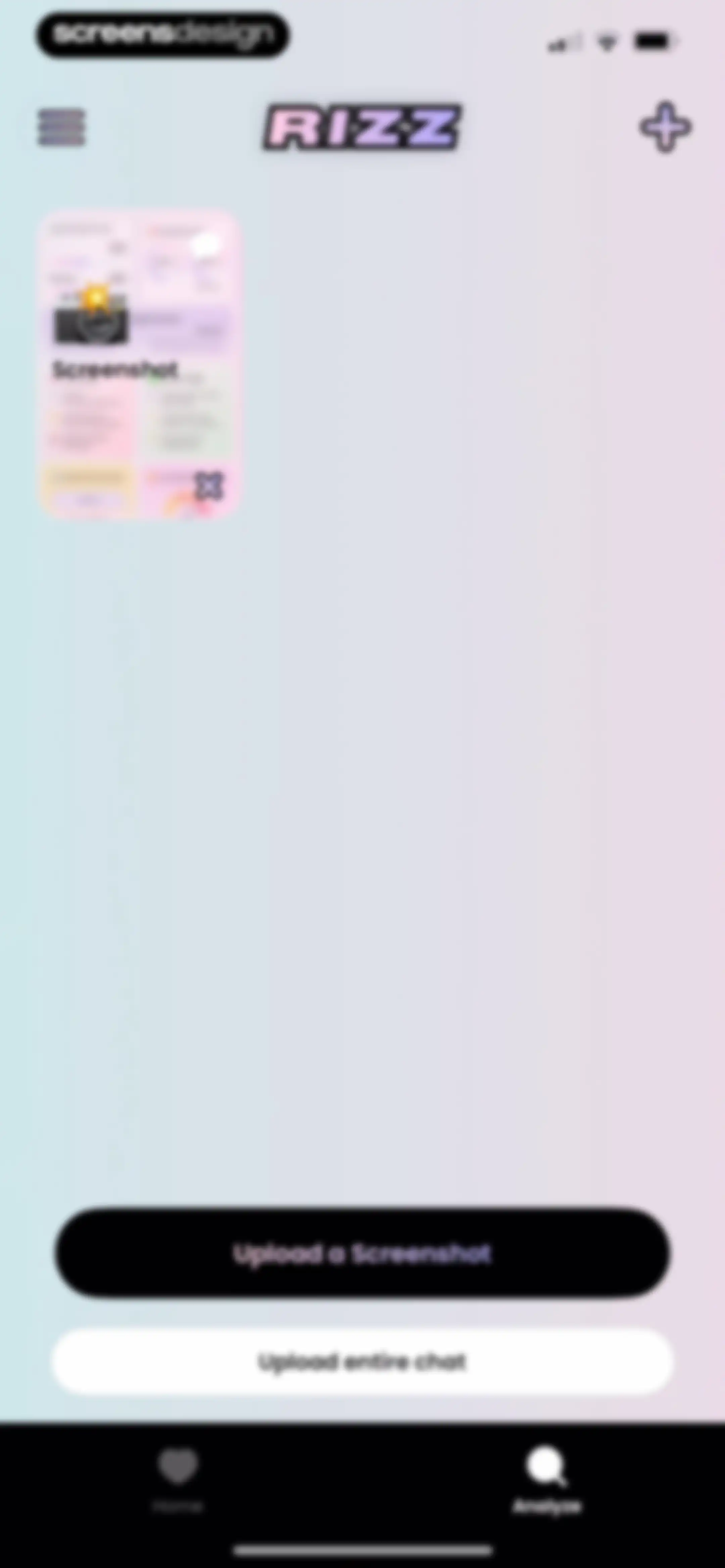 RIZZ screen 52