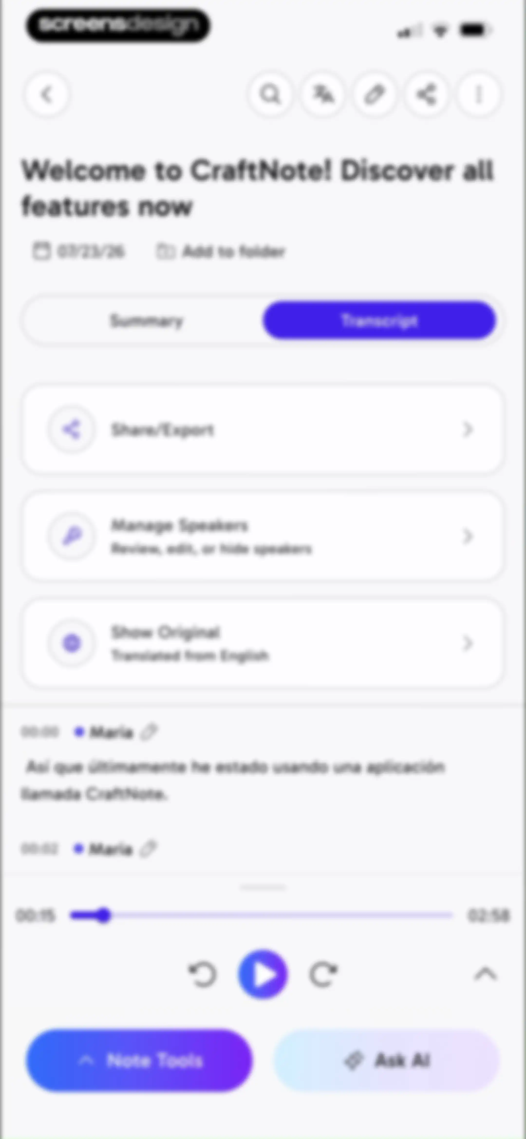 CraftNote: Smart AI Note Taker screen 79