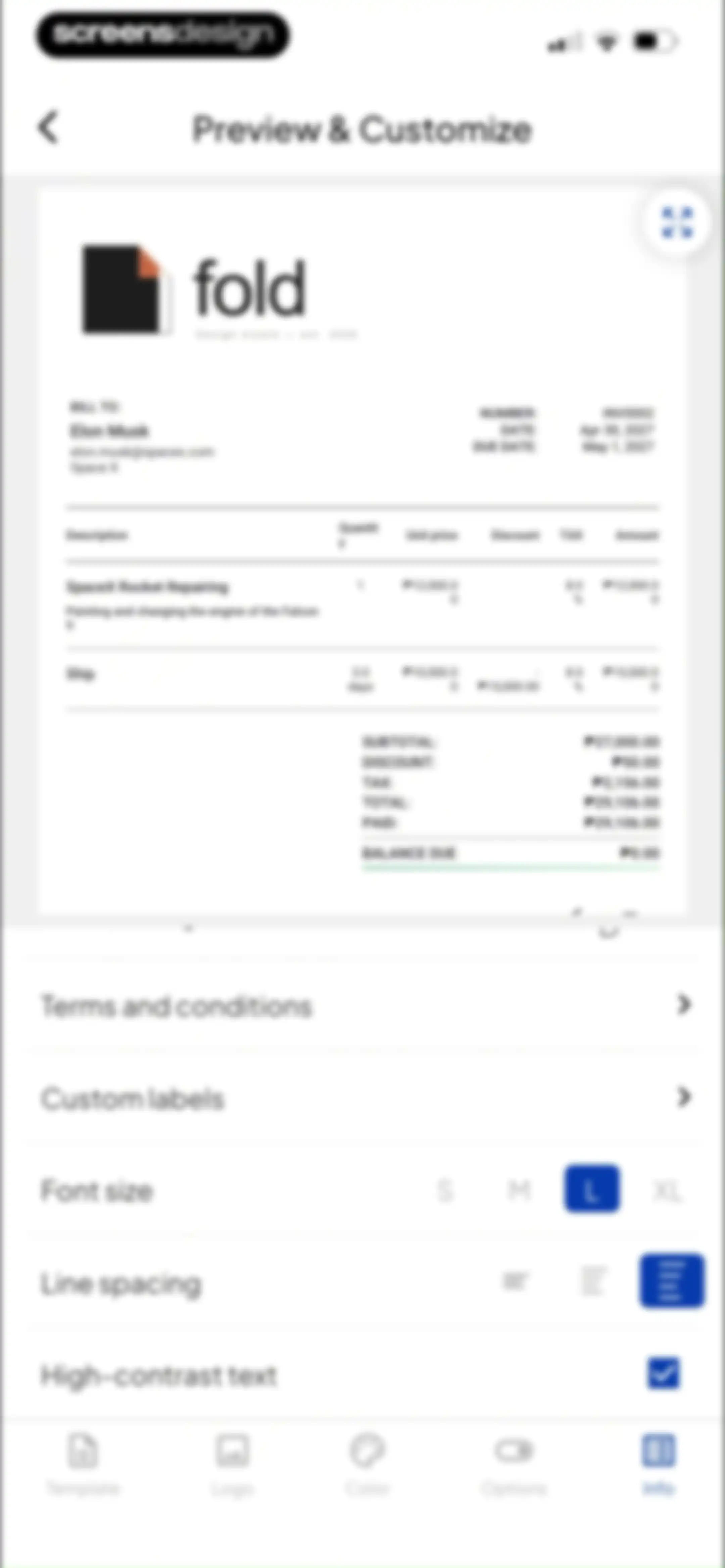 Invoice Maker - Invoice Fly screen 70