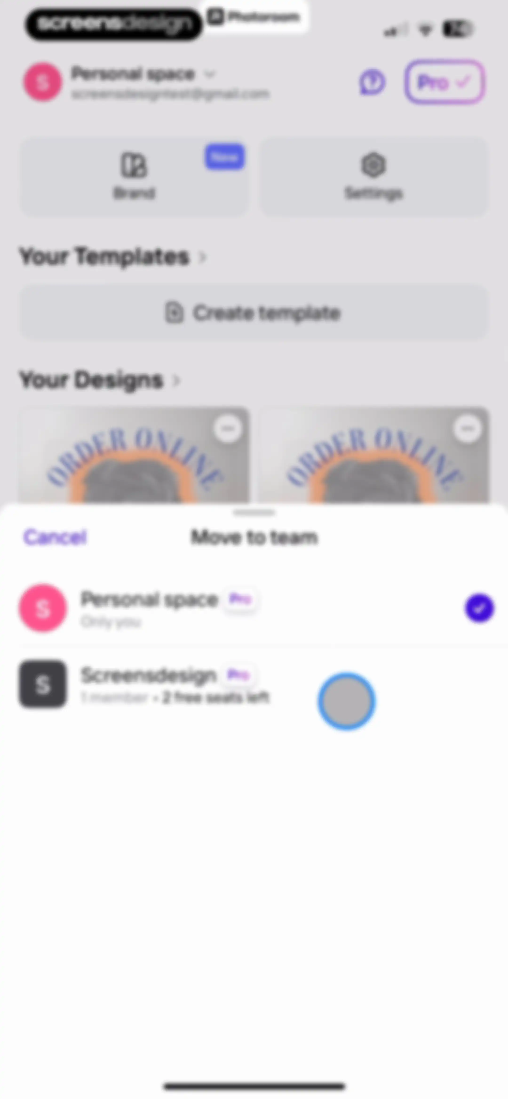 Photoroom: AI Photo Editor screen 117