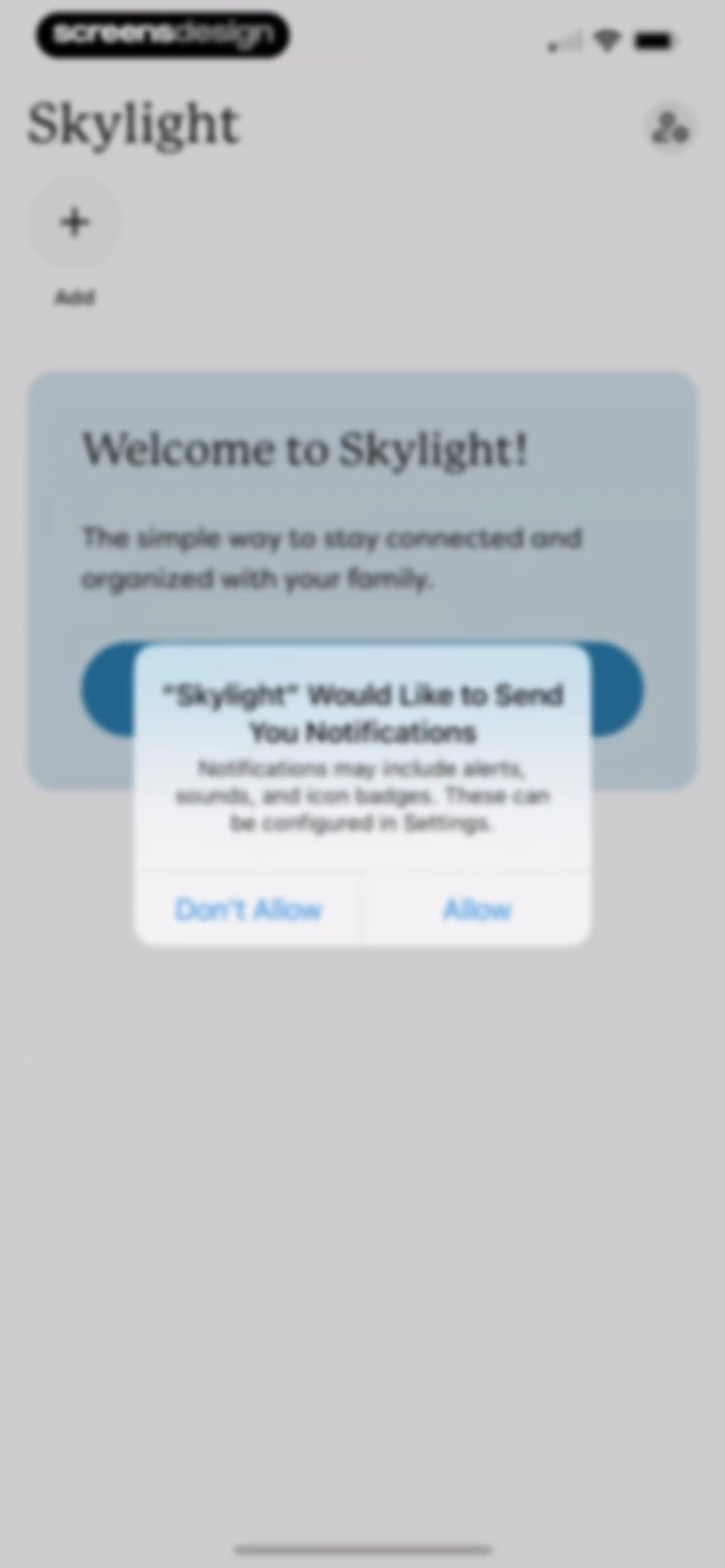 Skylight App screen 4