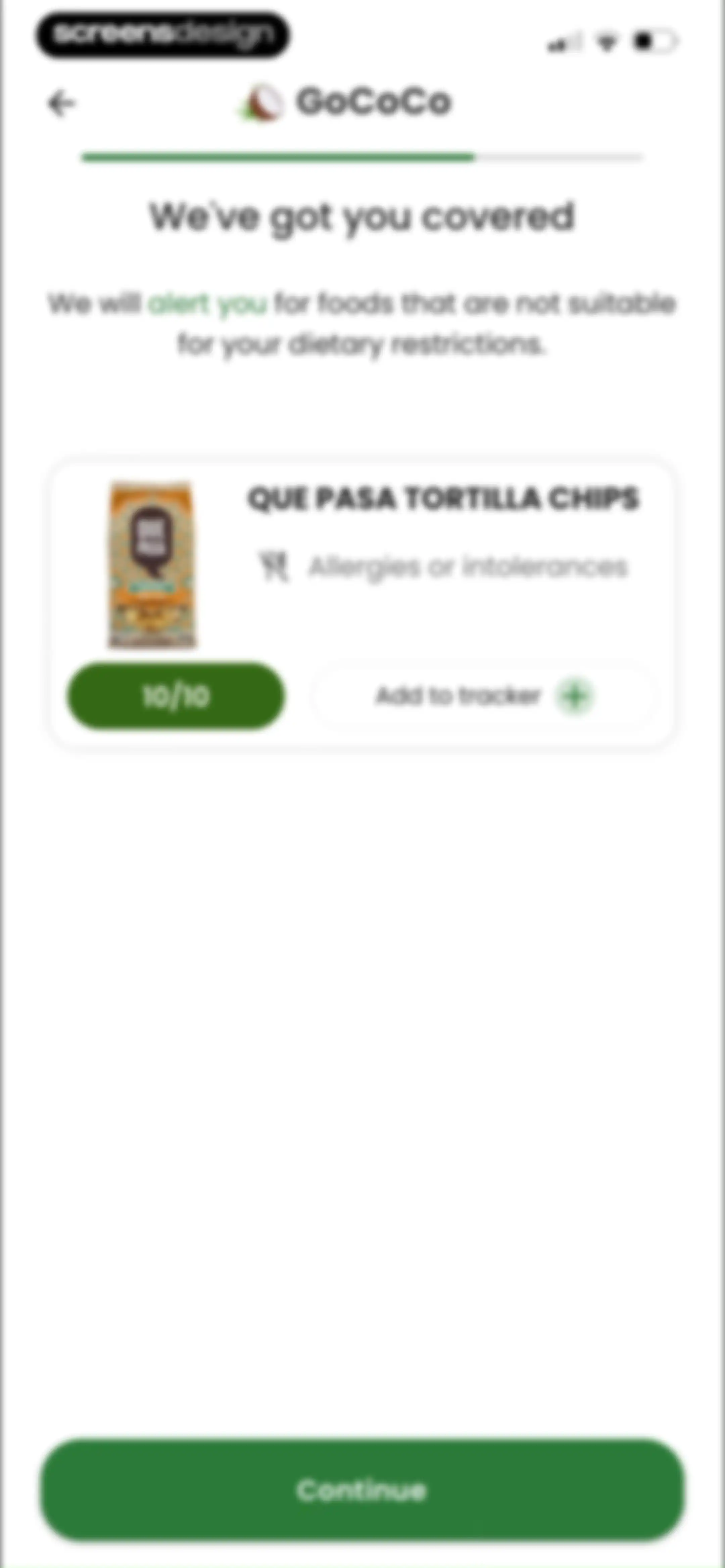Diabetes food tracker - Gococo screen 31