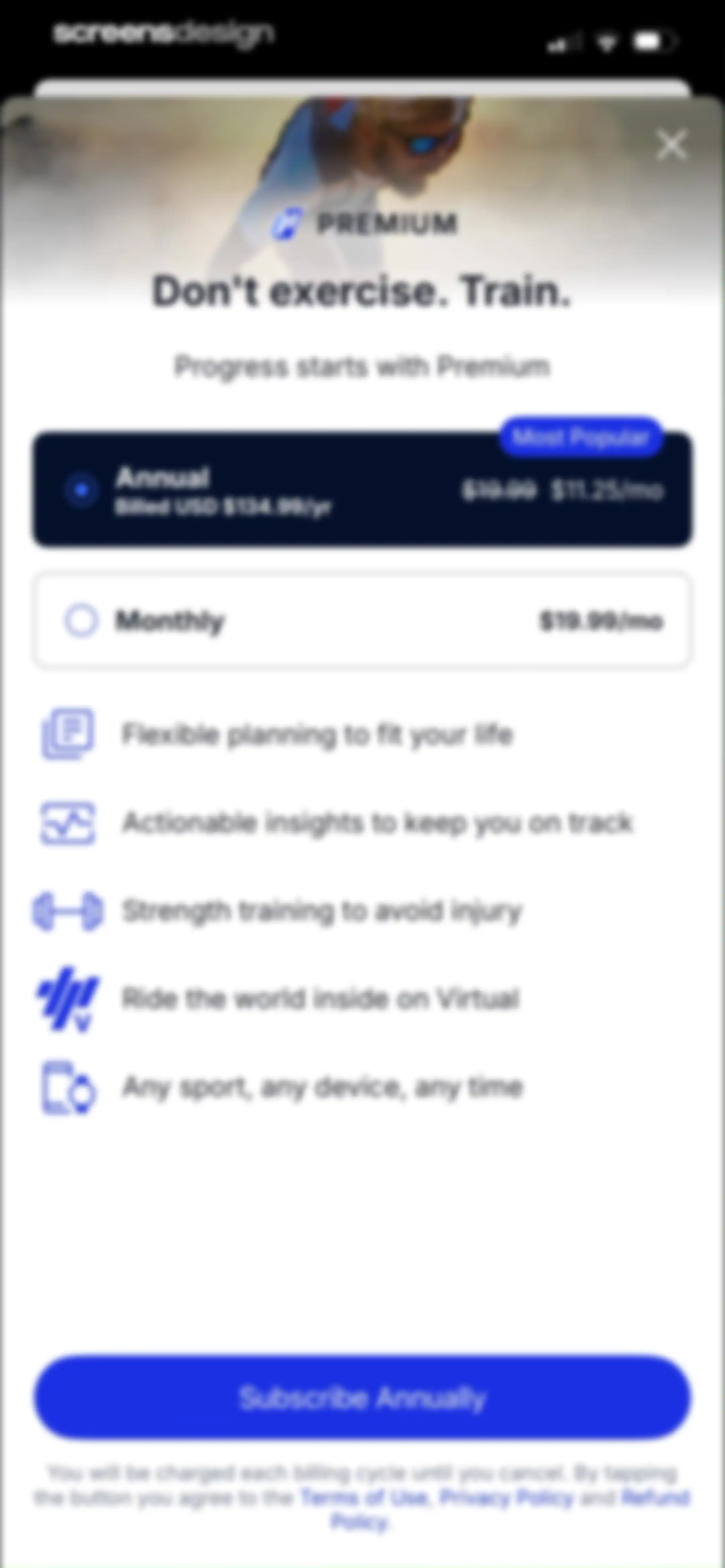 TrainingPeaks: Plan Train Lift screen 57