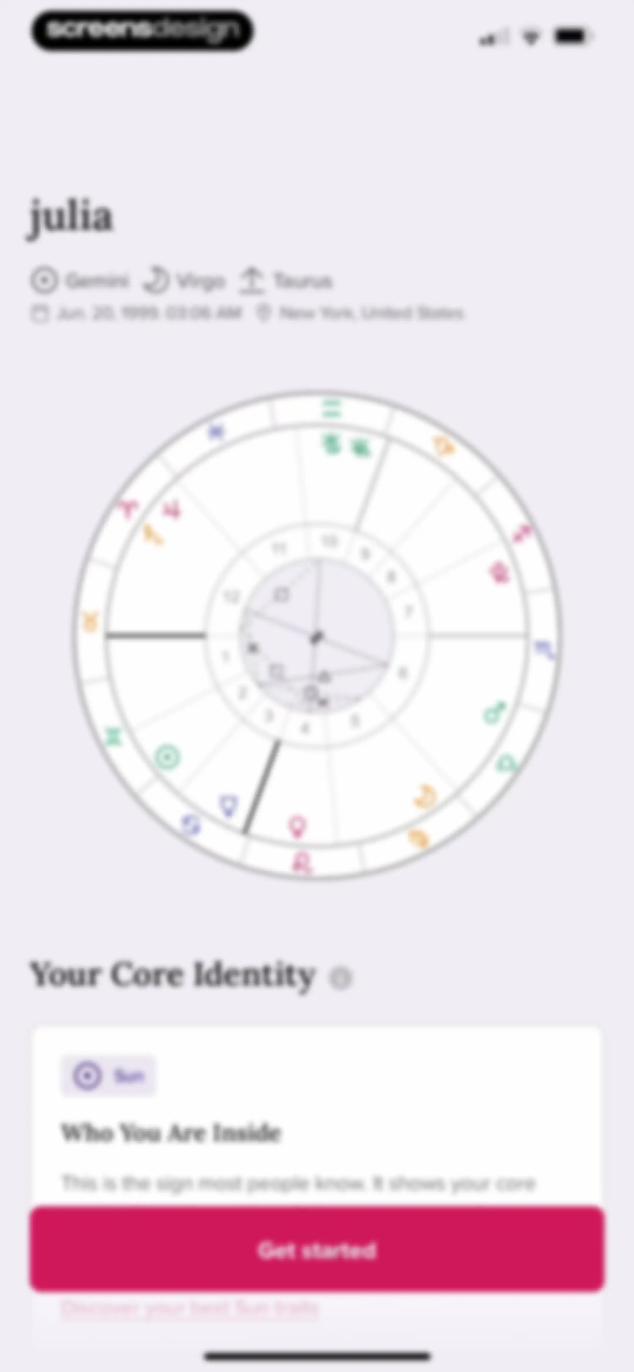 FORCETELLER: Daily Horoscope screen 18