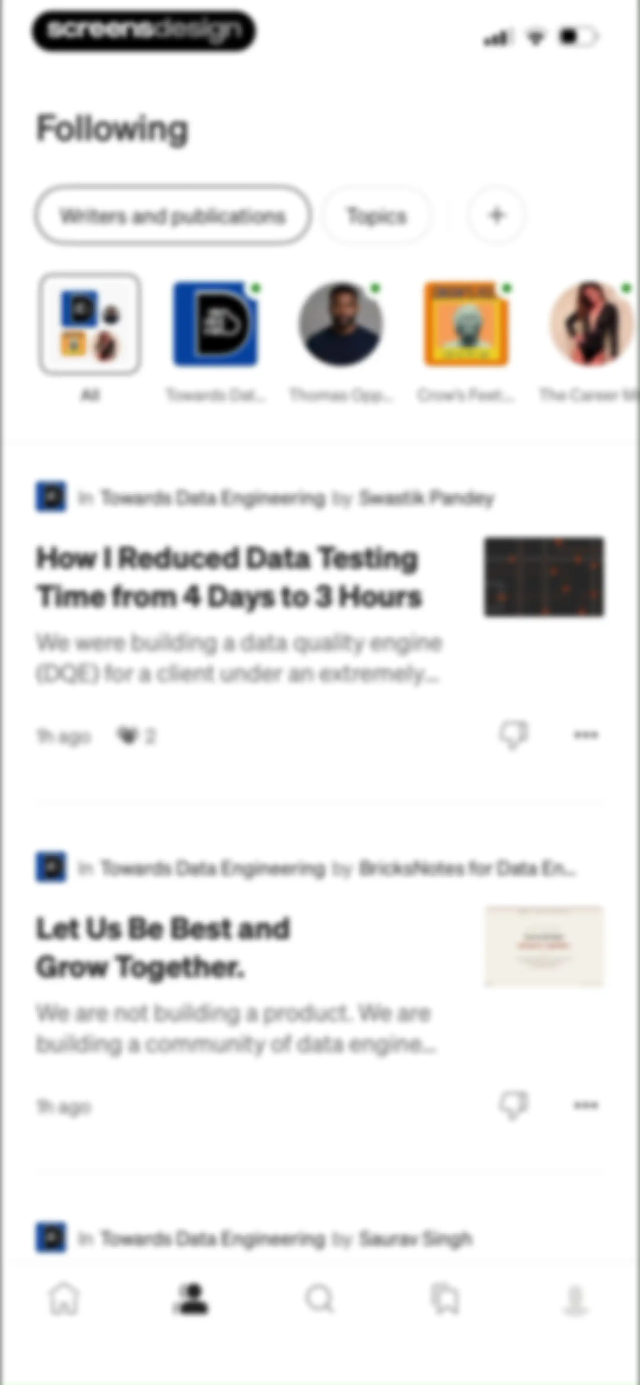 Medium: Read & Write Stories screen 53