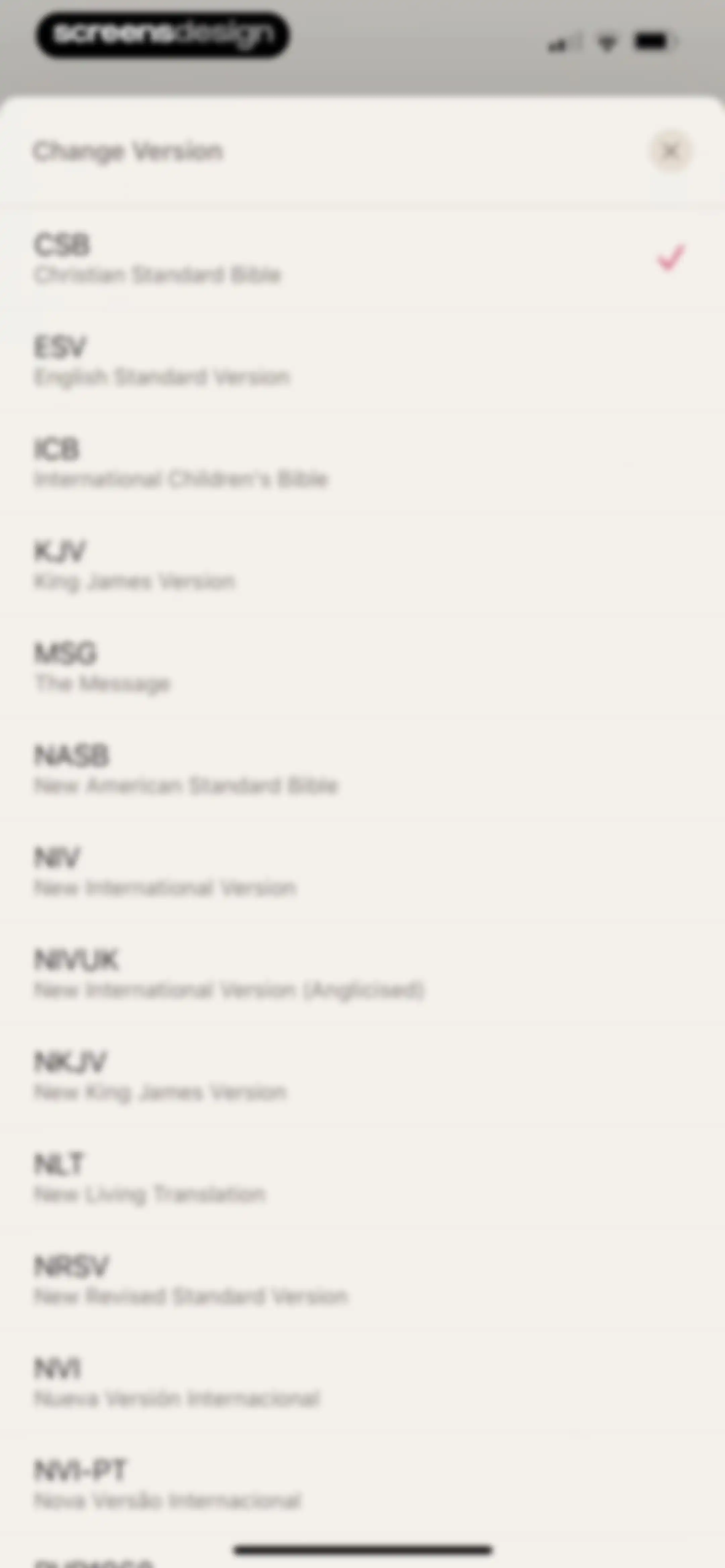 Dwell: Audio Bible screen 41