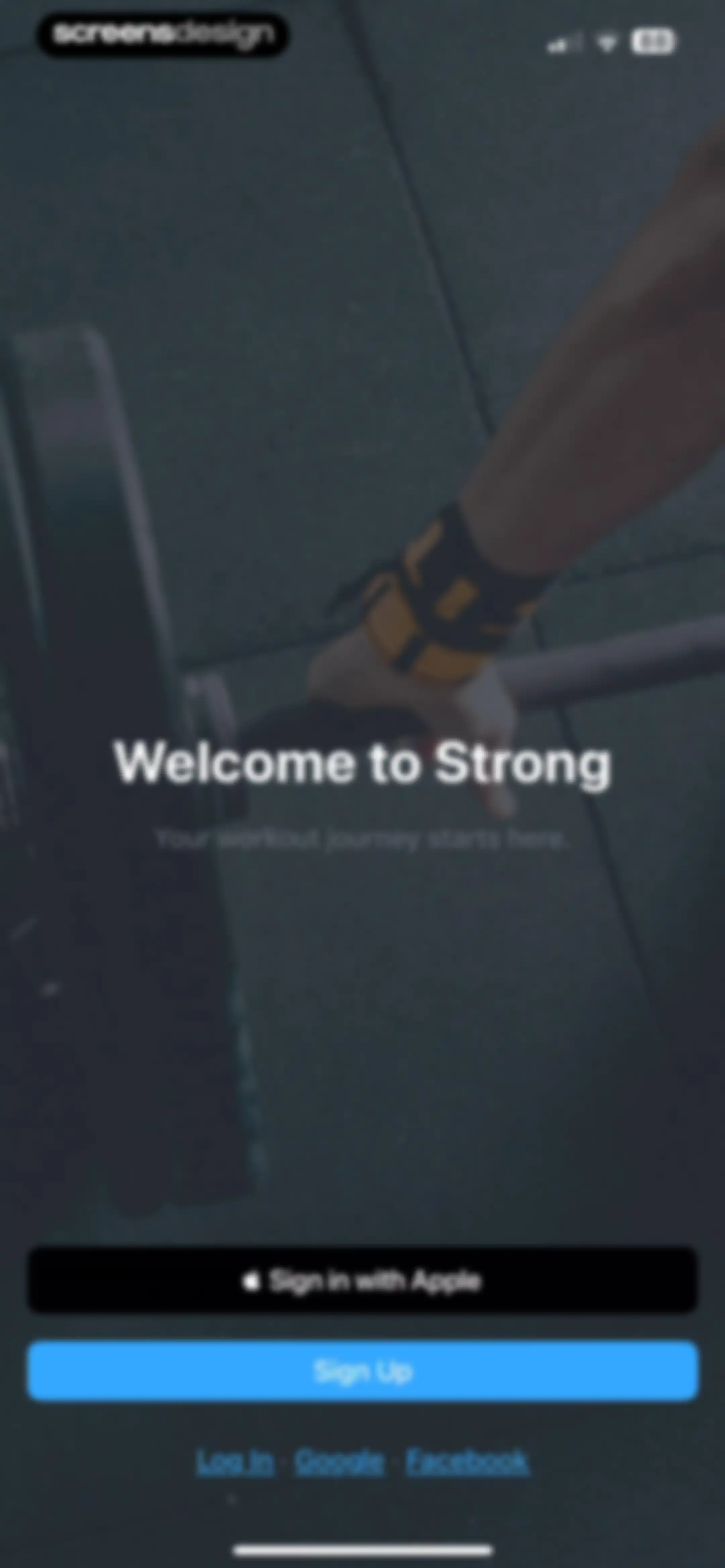 Strong Workout Tracker Gym Log screen 1