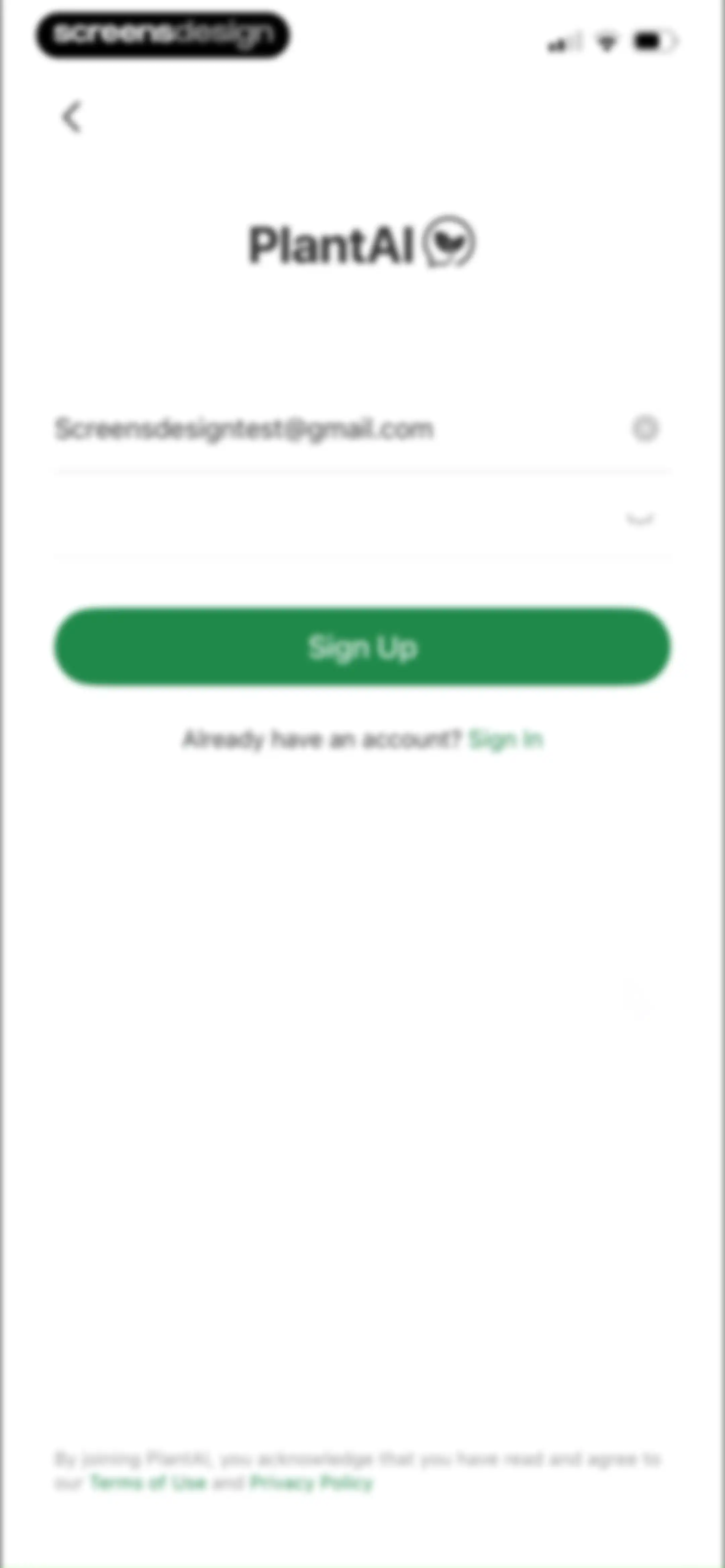 PlantAI: Identifier & Diagnose screen 104