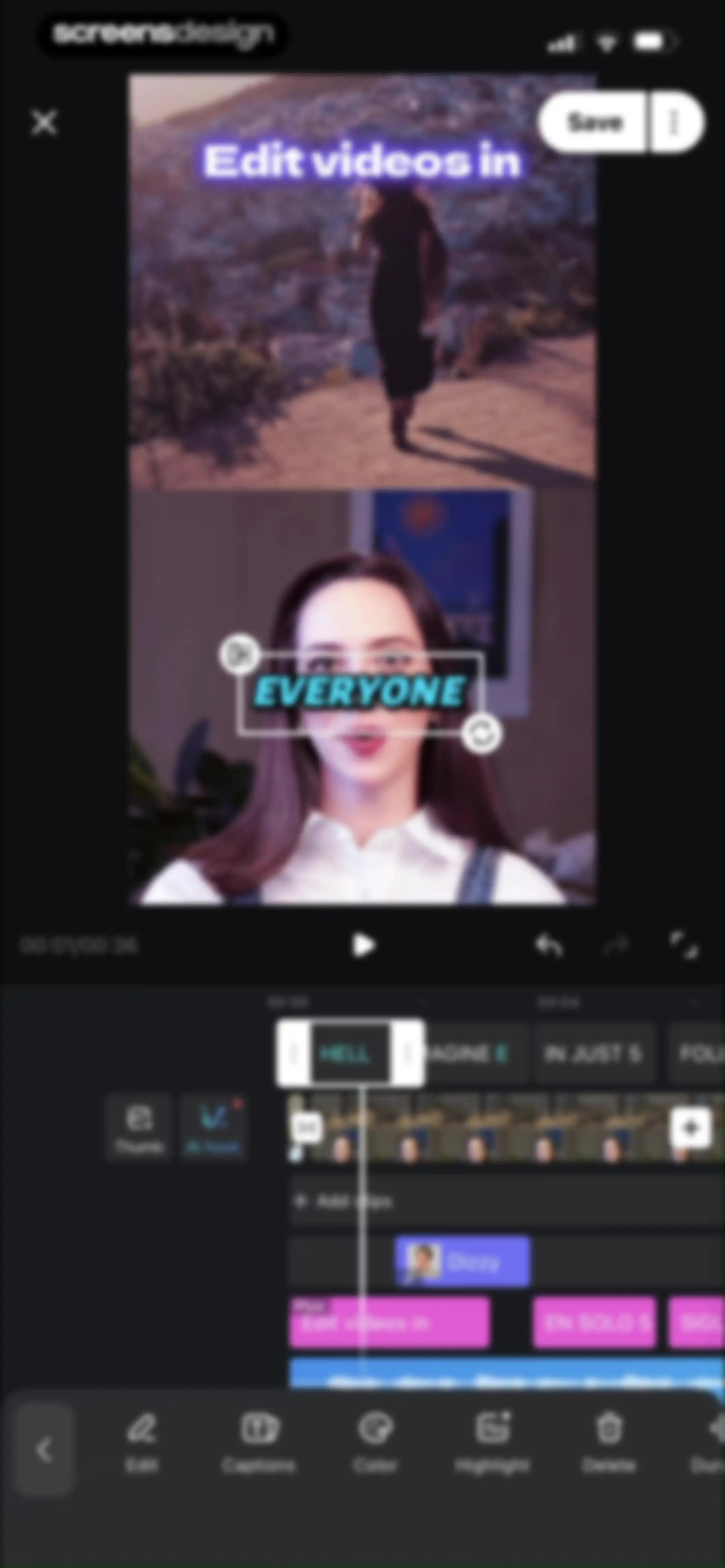 Vmake Labs: create viral video screen 112