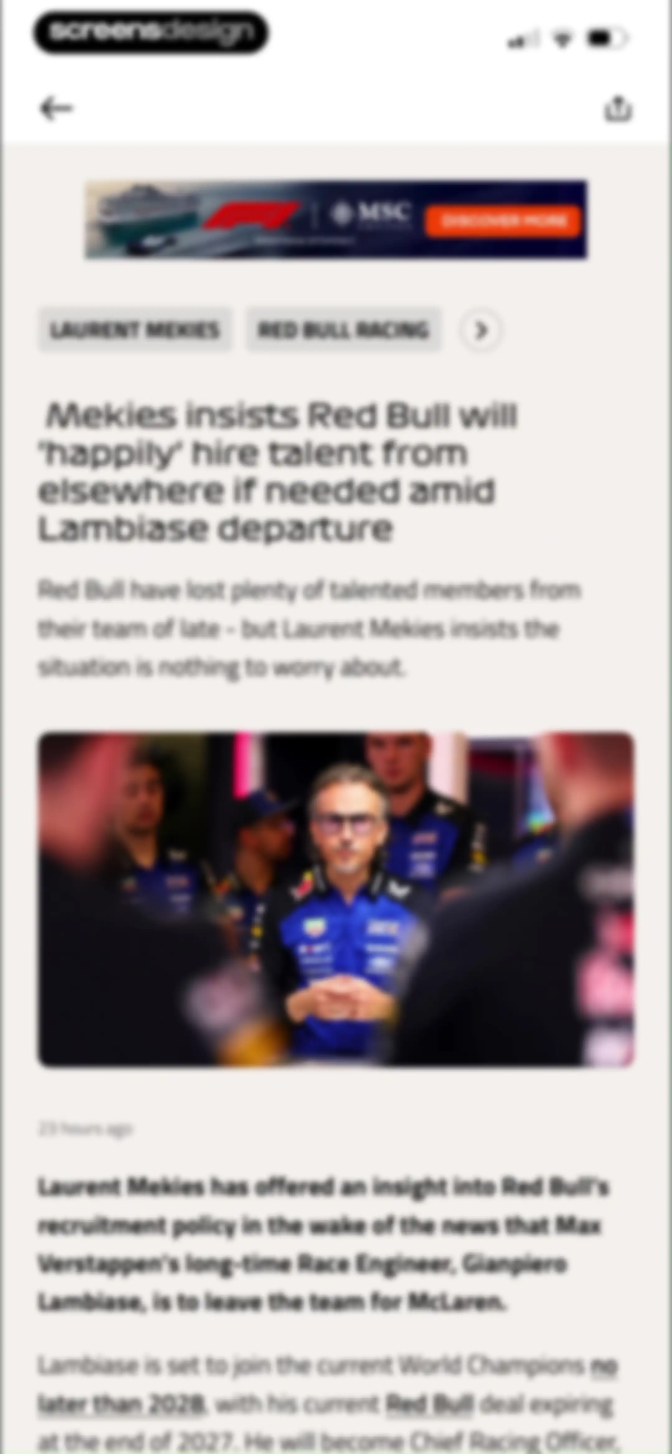 Formula 1® screen 52
