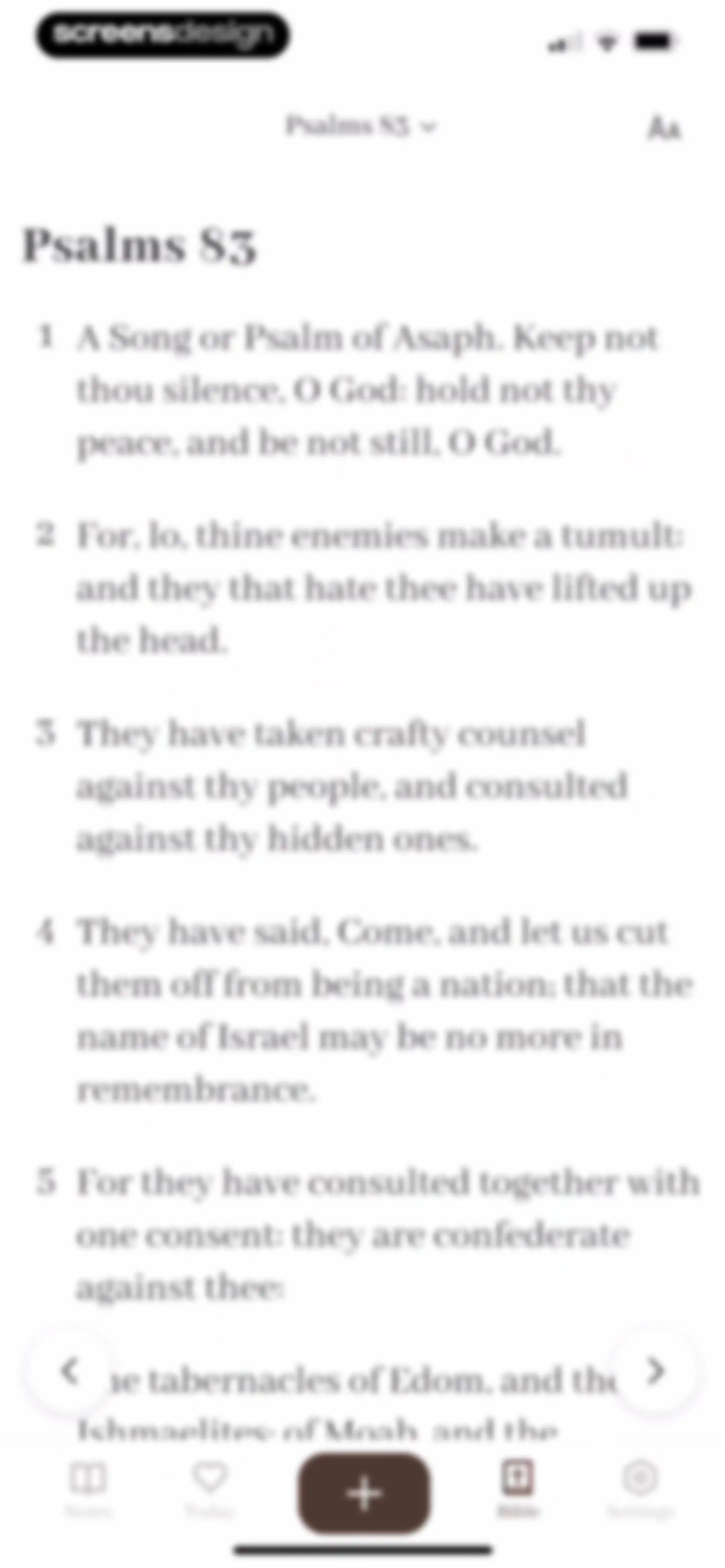Bible Note: Sermon Notes screen 87