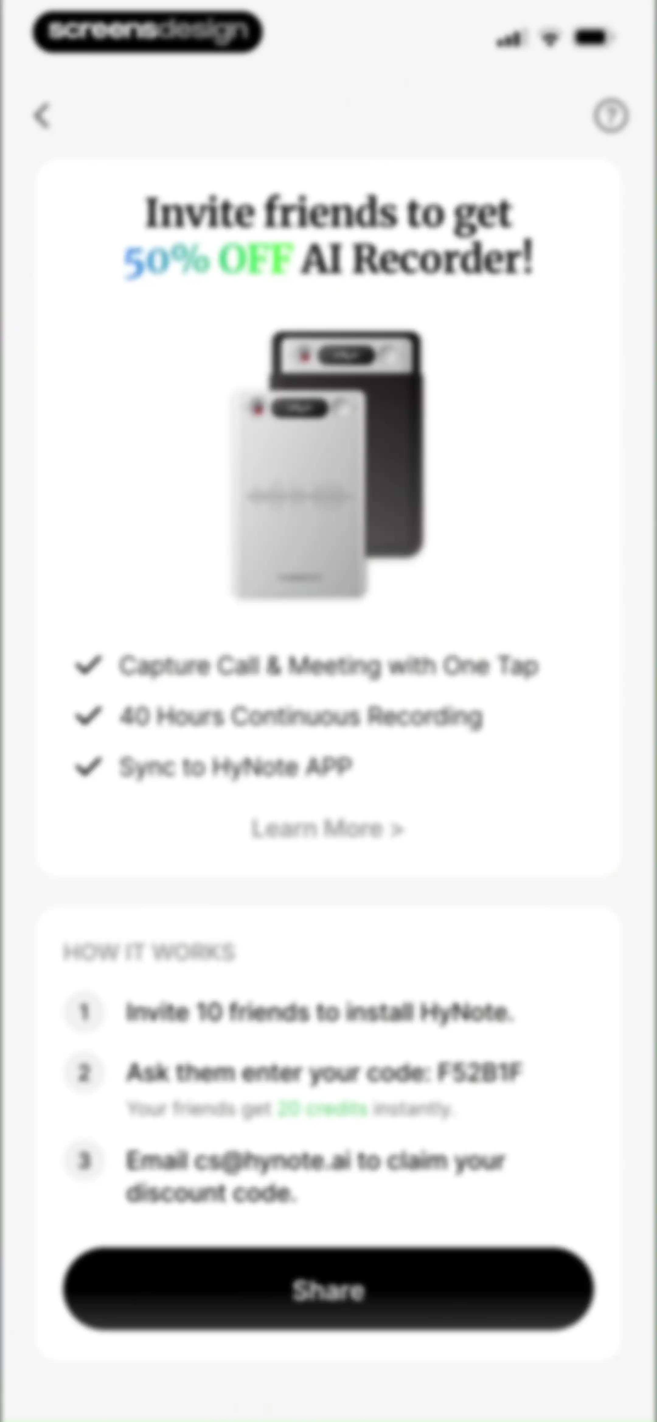 HyNote: AI Note Taker, Summary screen 72