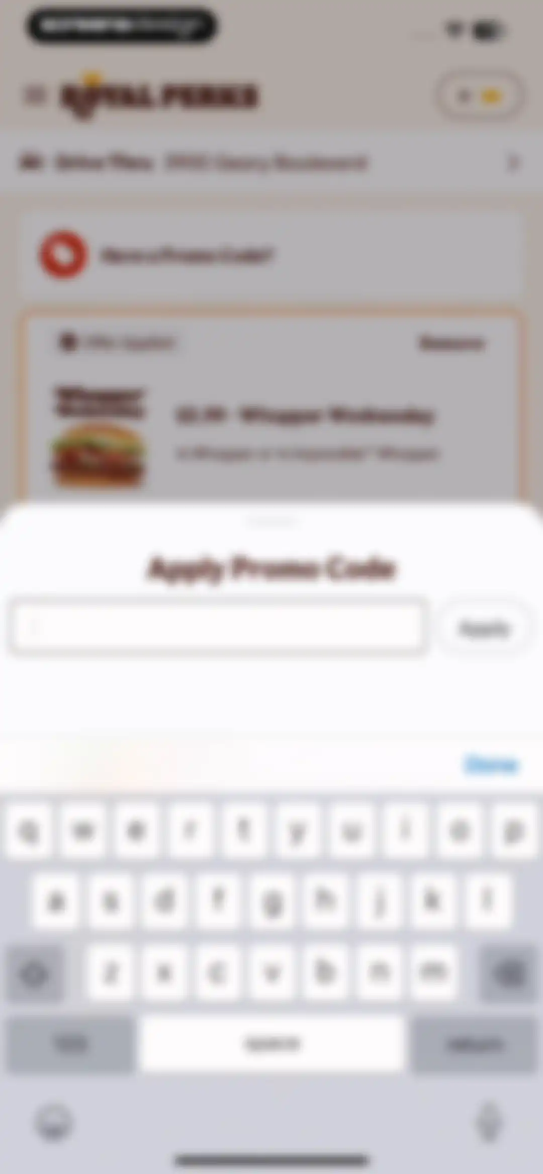 BURGER KING® App screen 68