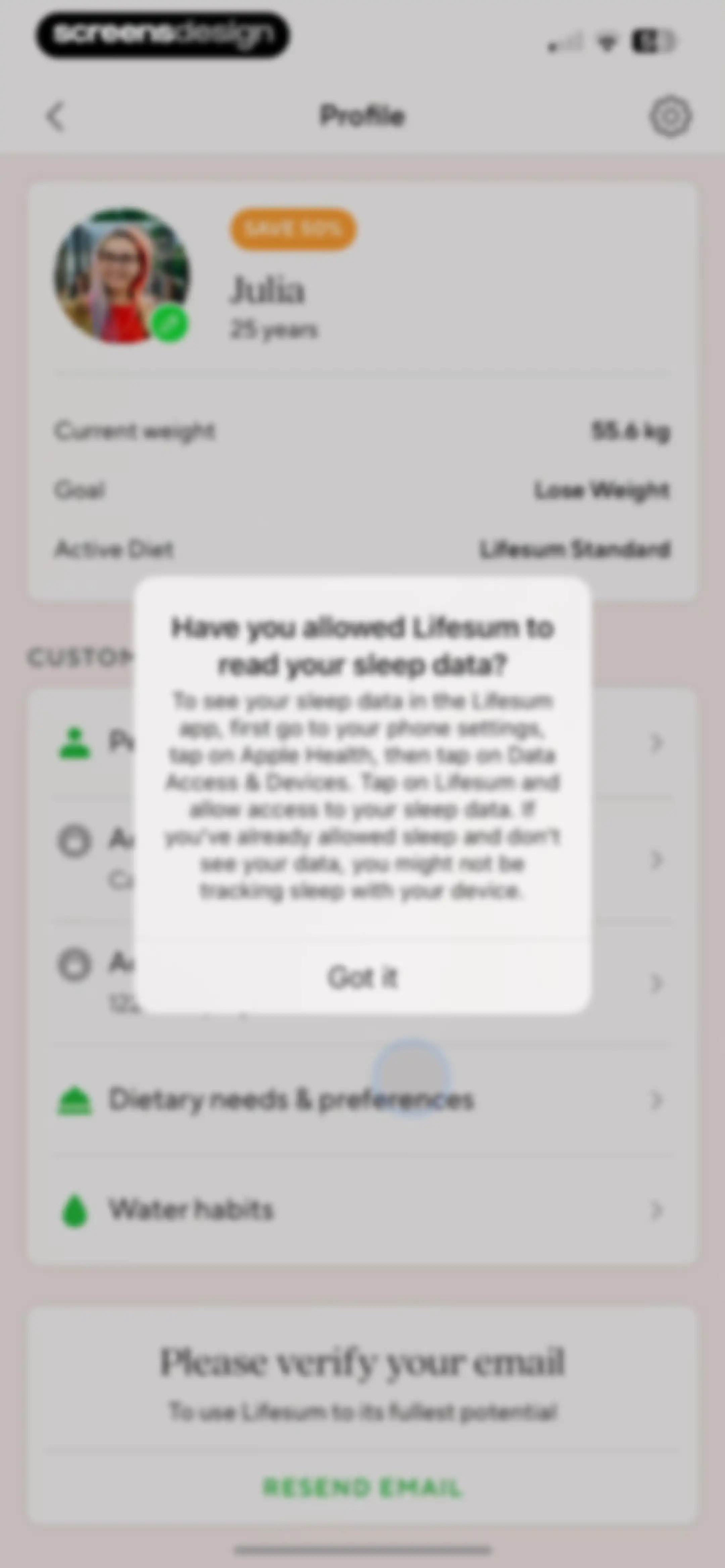 Lifesum: AI Calorie Counter screen 157