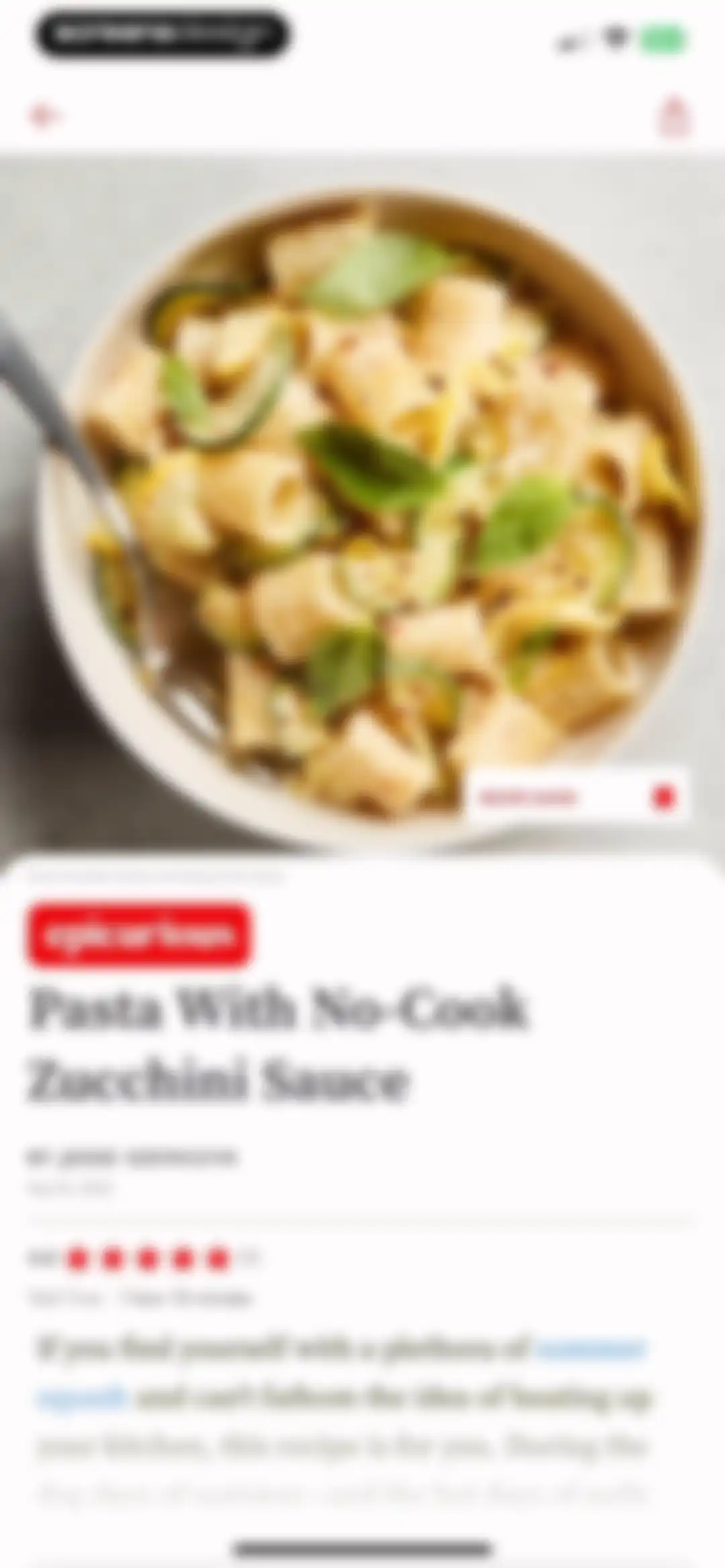 Epicurious screen 14