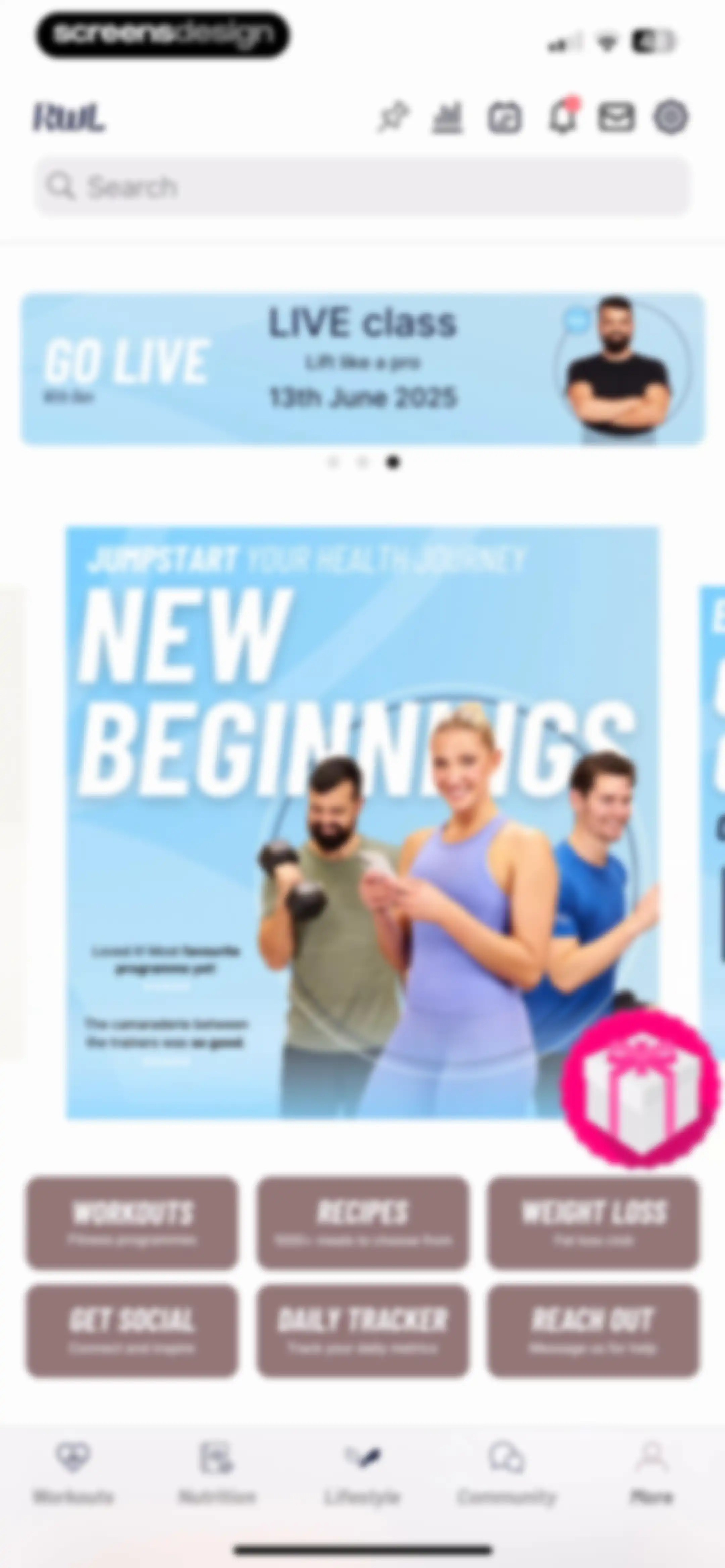 Results Wellness Lifestyle screen 130