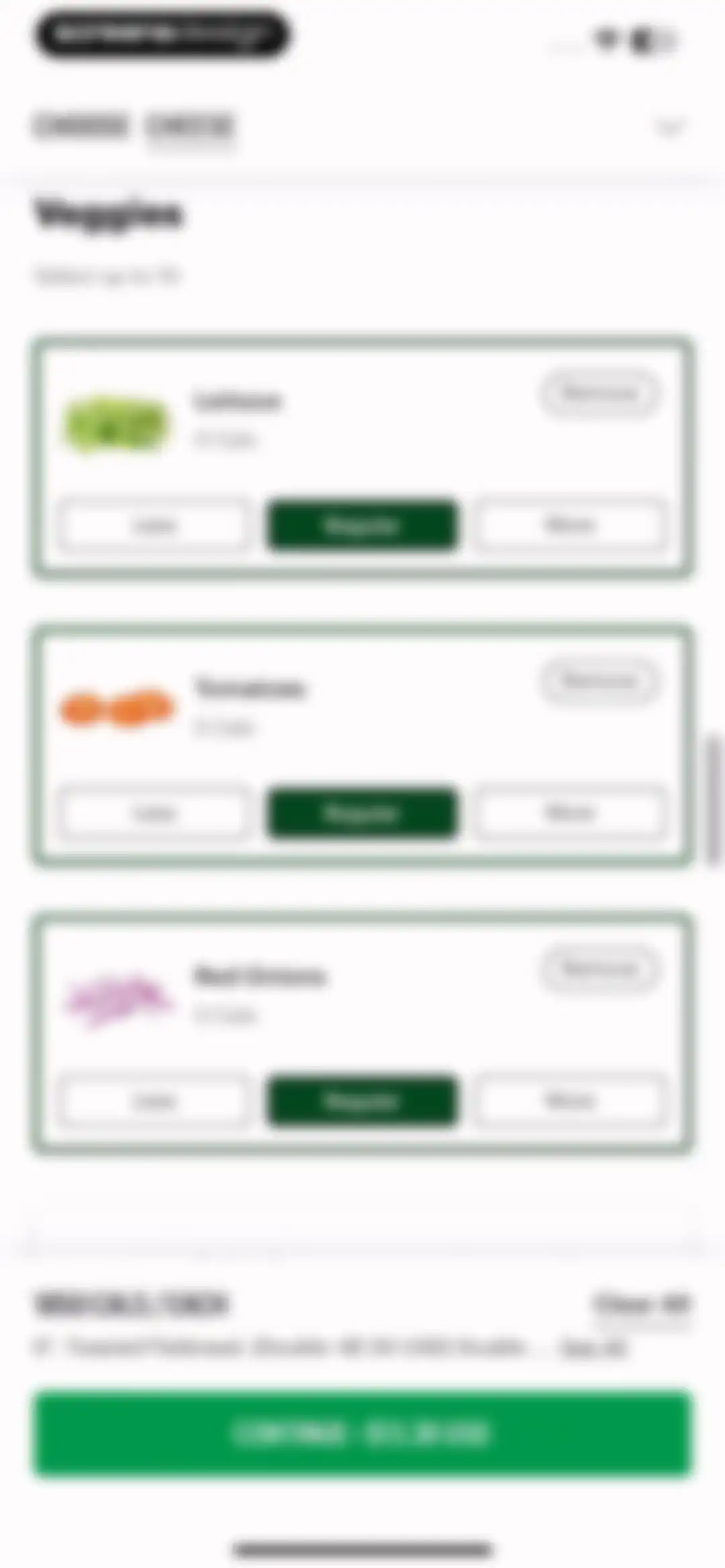 Subway® screen 26