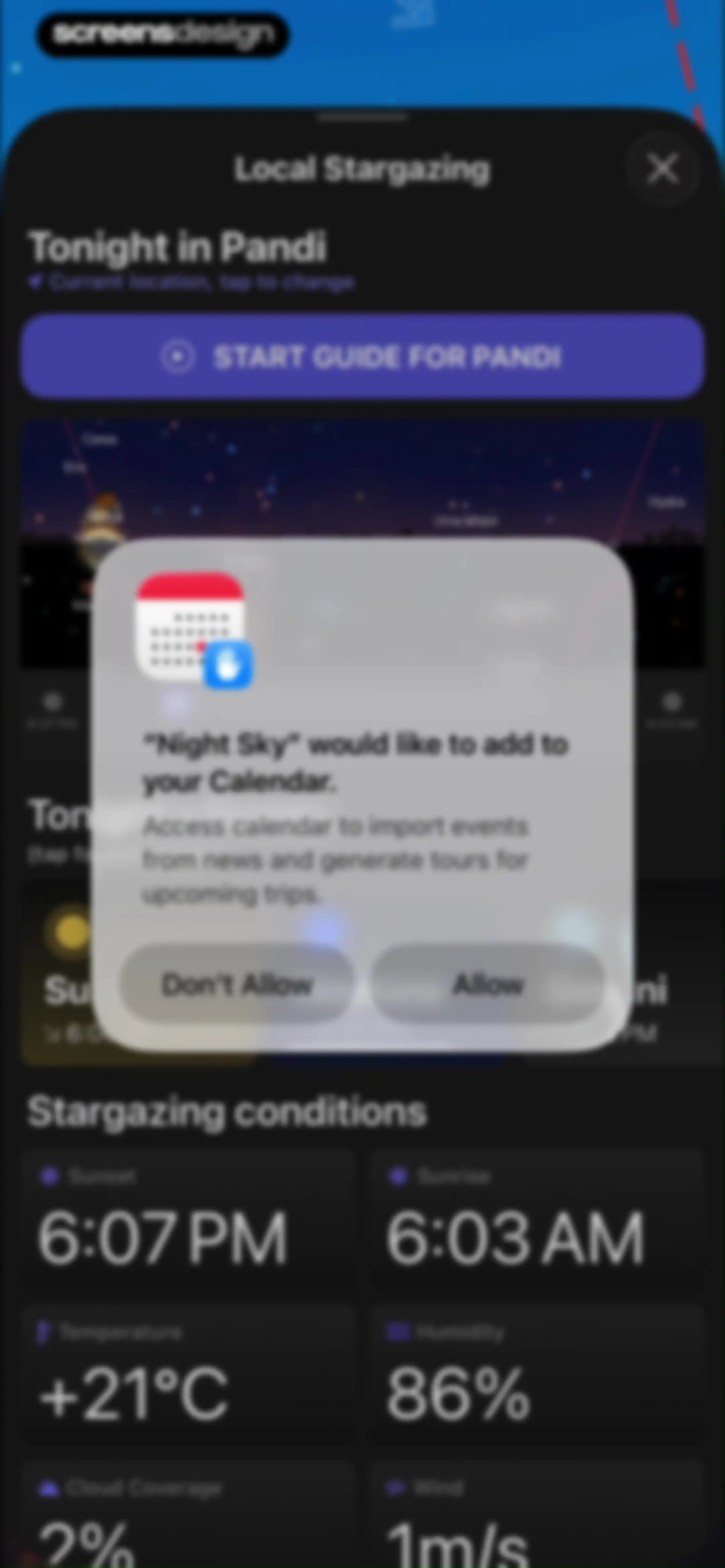 Night Sky screen 58