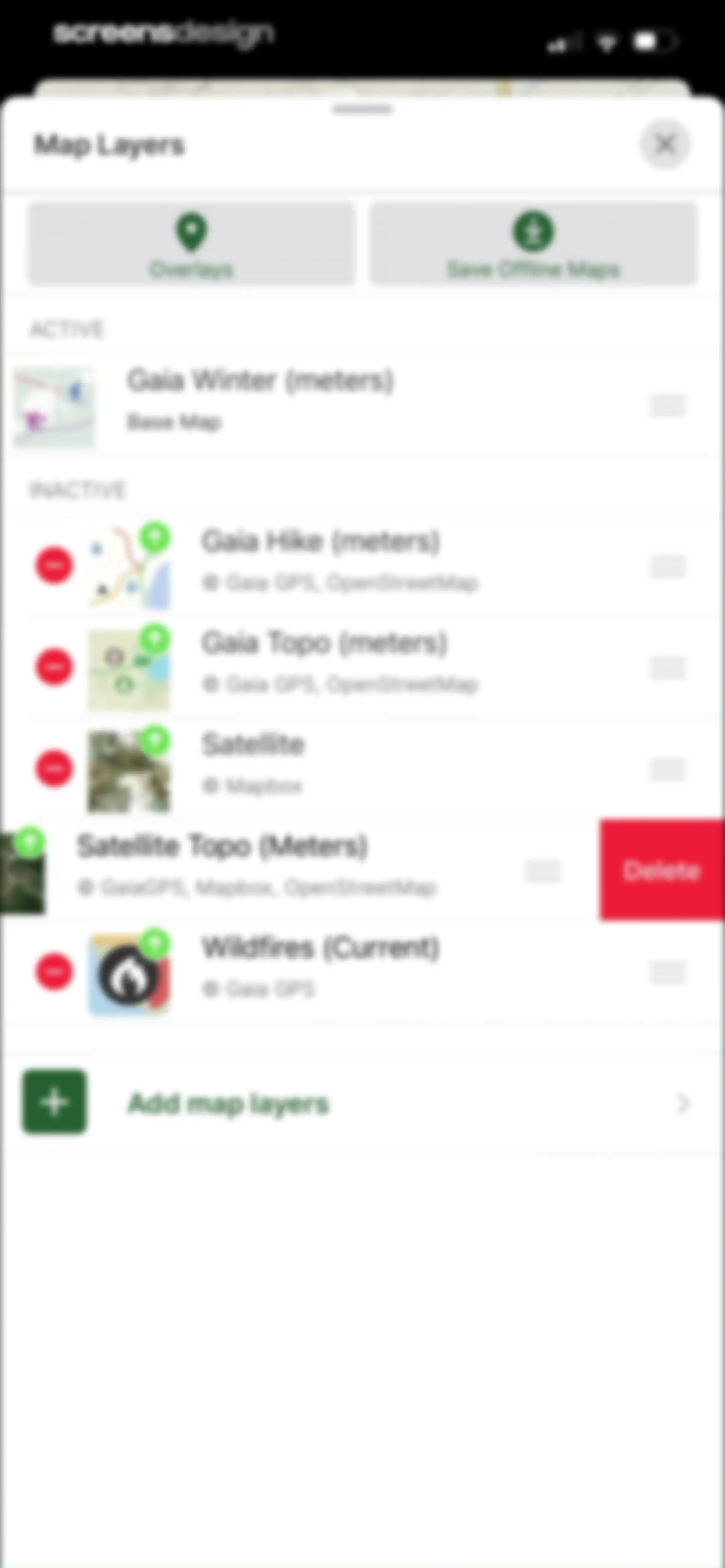 Gaia GPS: Mobile Trail Maps screen 71