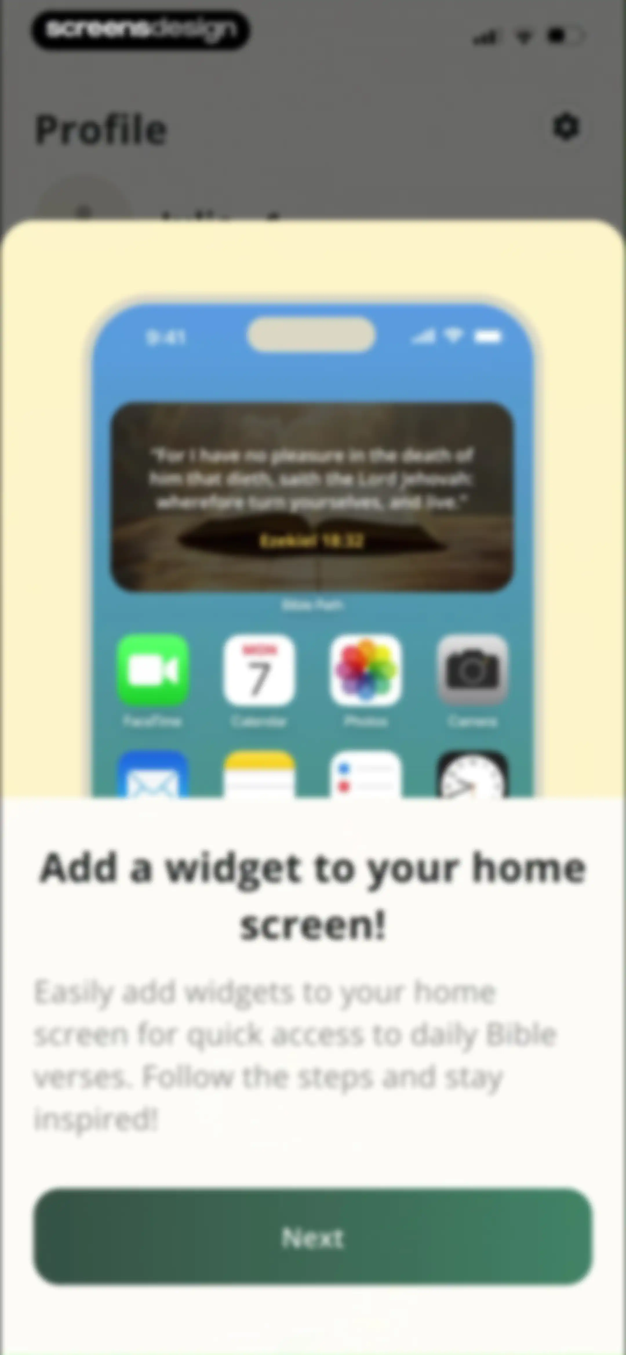 Bible Path: Prayers & Widgets screen 101
