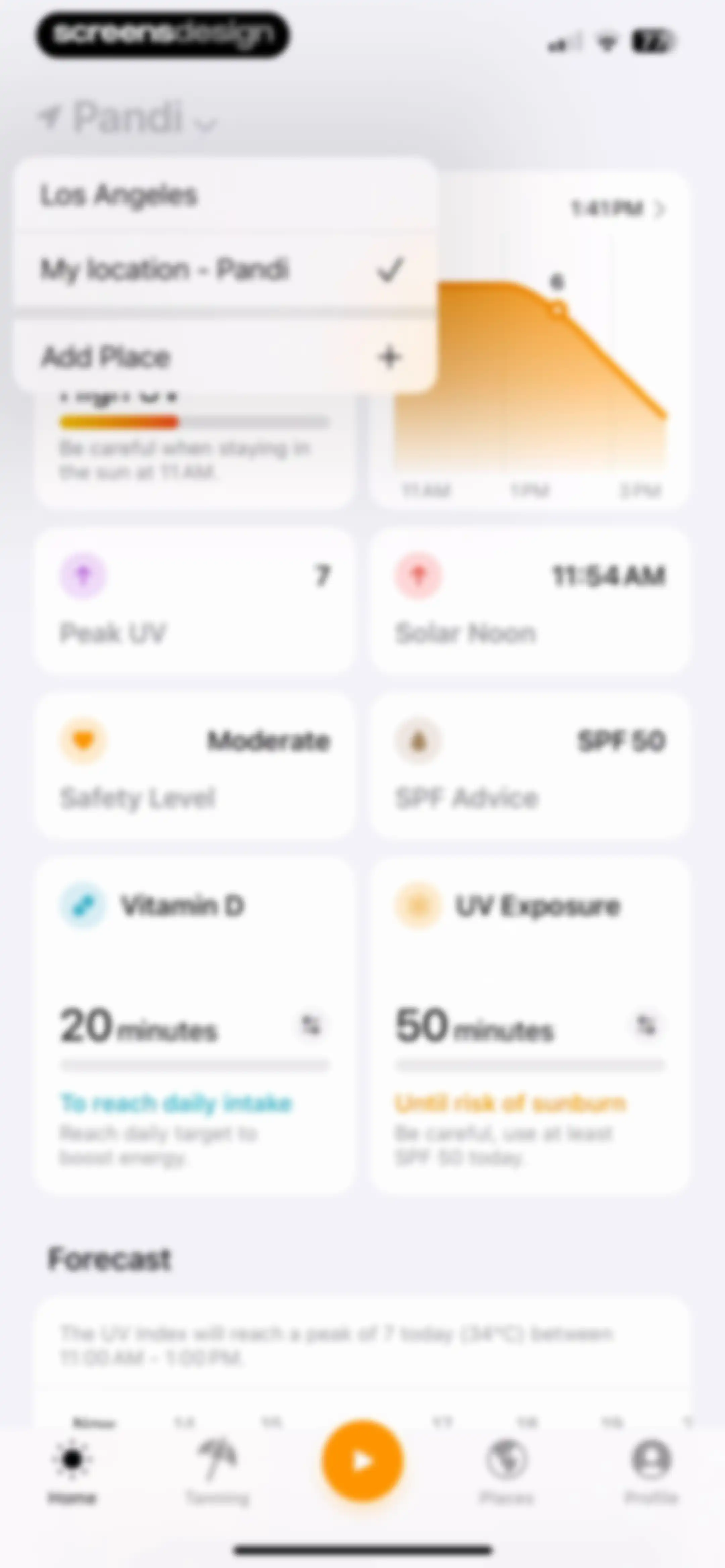 SunSafe: UV Index & Tanning screen 34