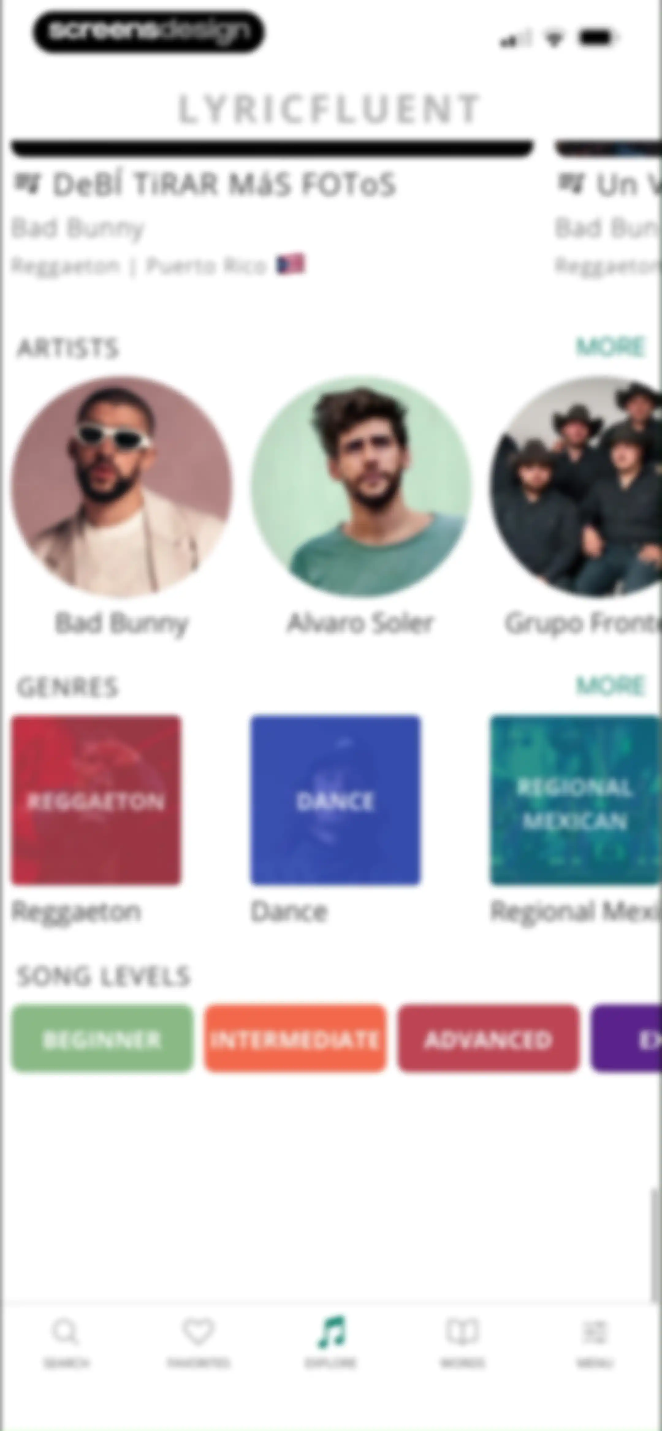 LyricFluent: Learn Languages screen 104