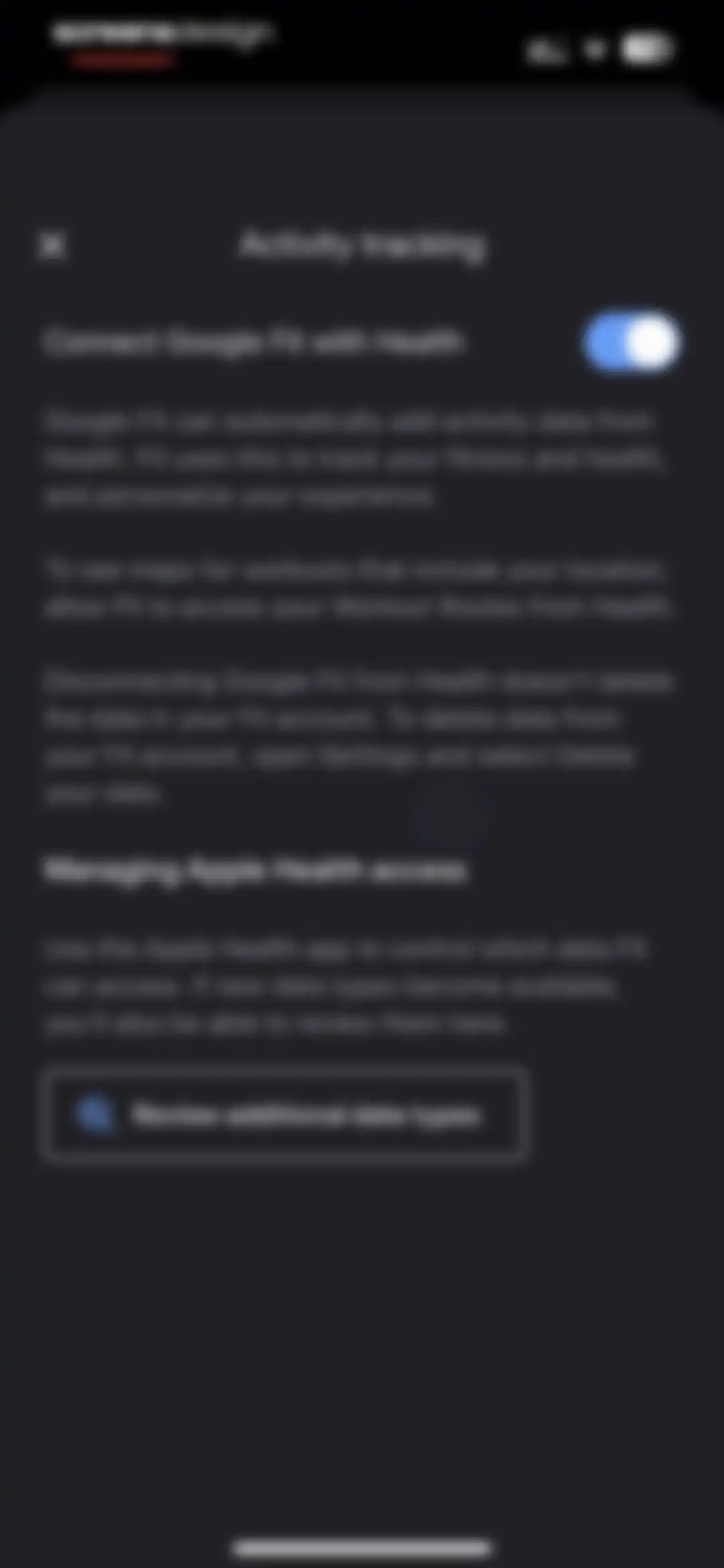 Google Fit: Activity Tracker screen 98