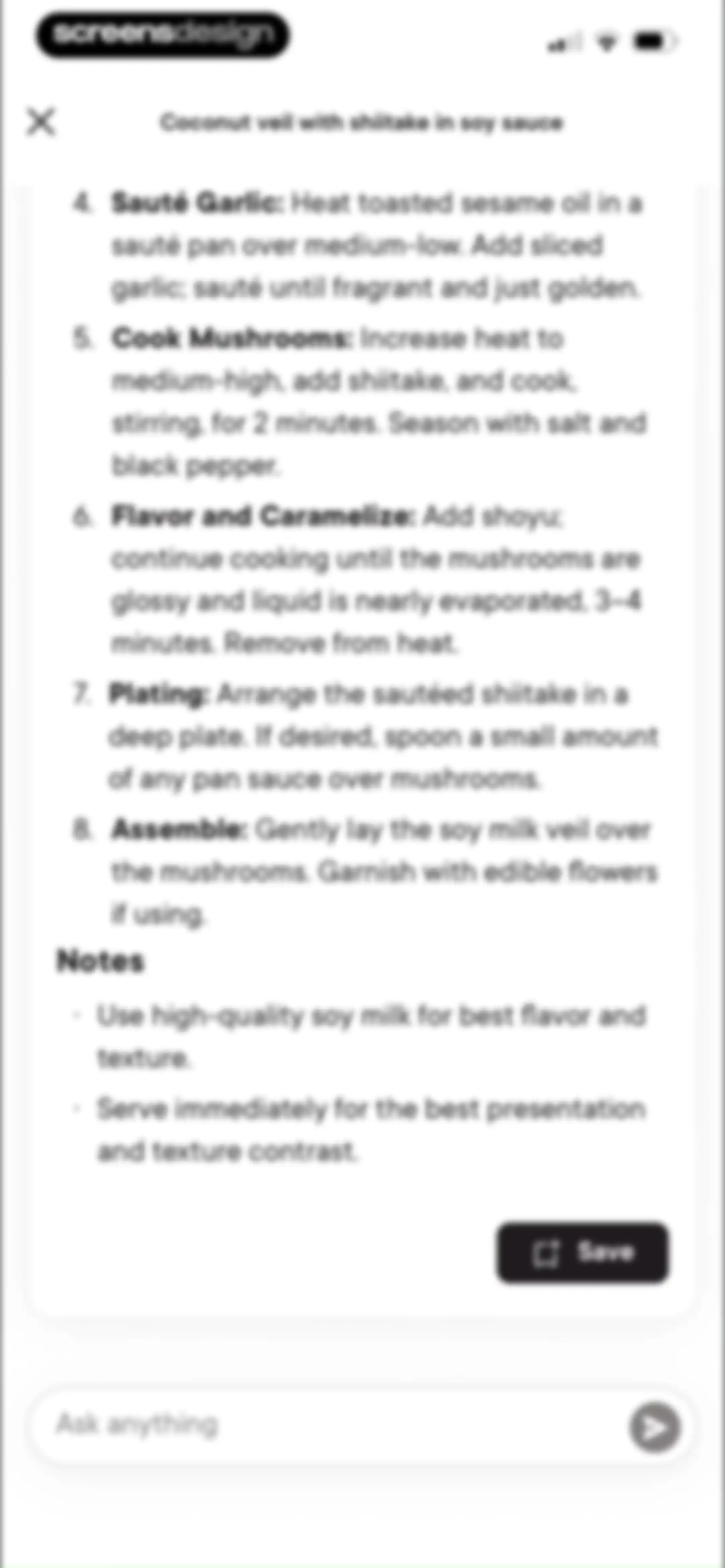 Gronda: Recipes for Chefs screen 42