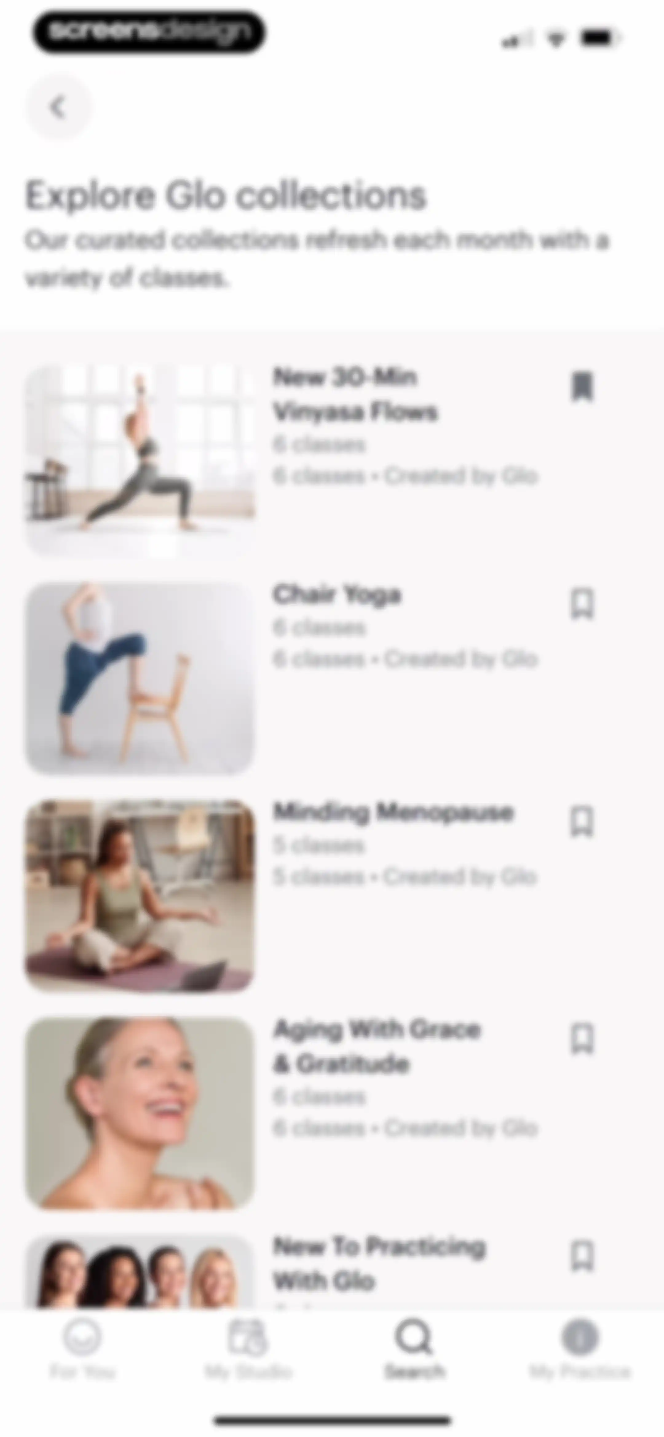 Glo | Yoga and Meditation App screen 67