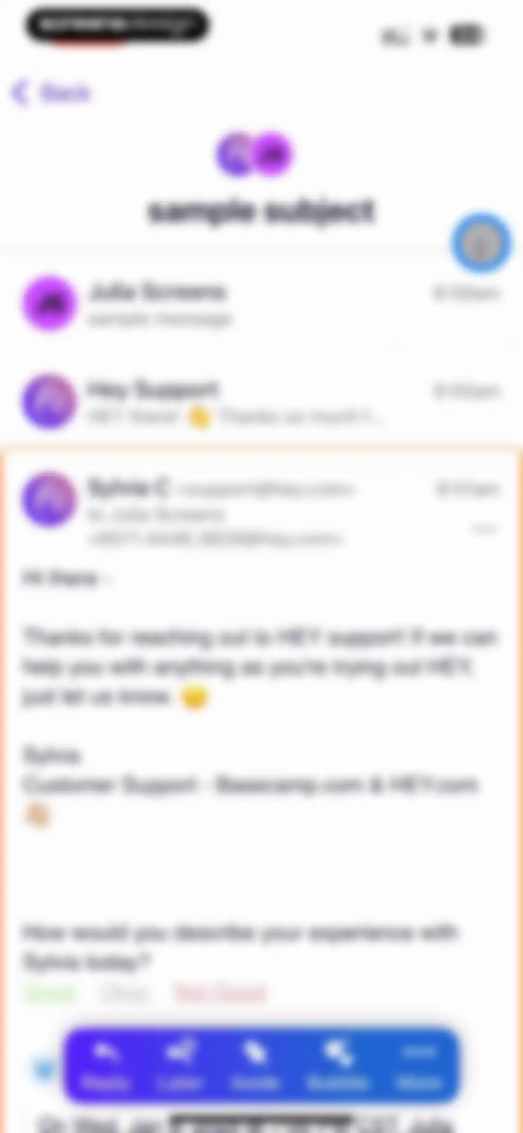 HEY Email screen 89